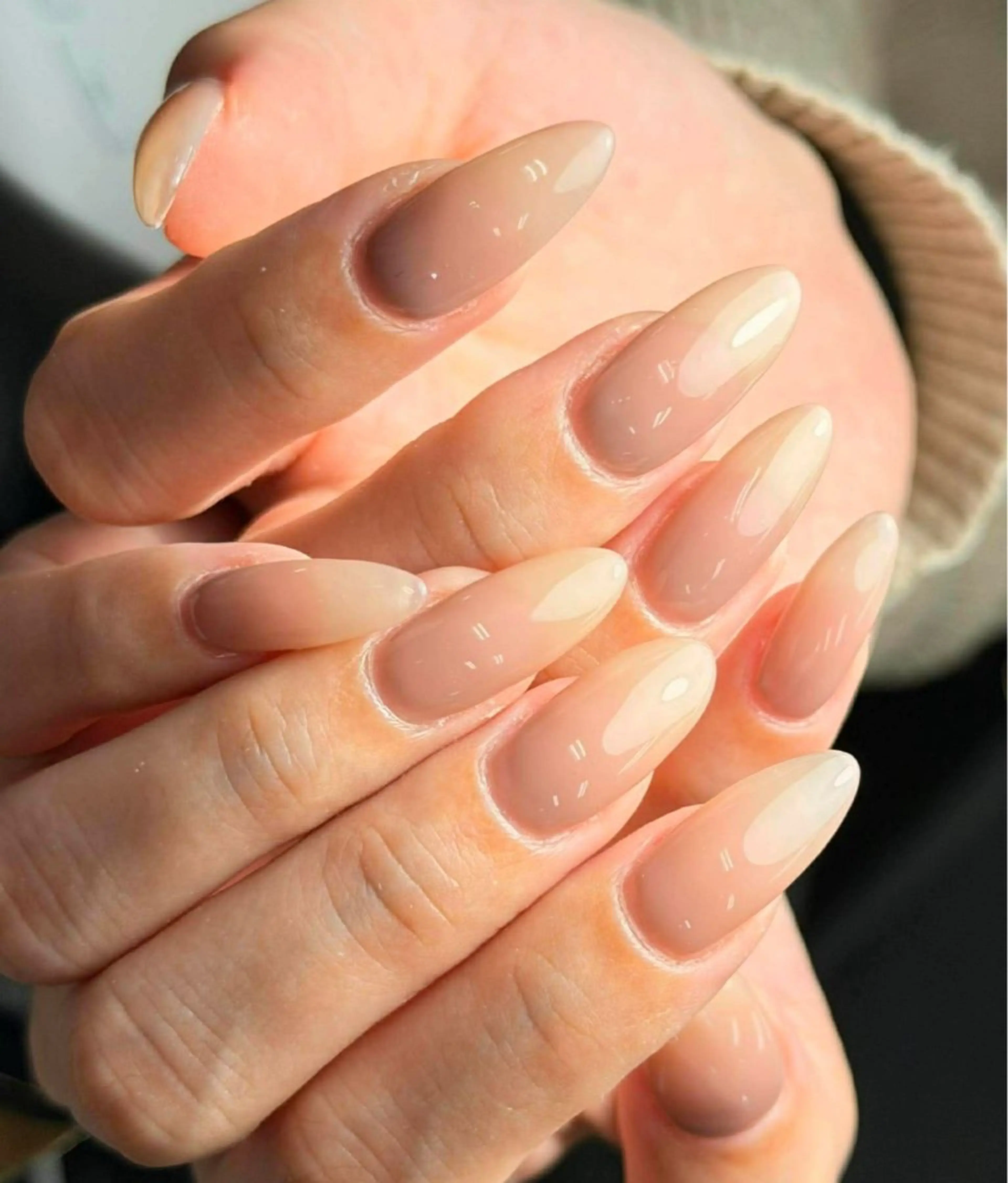 ネイル 韓国ネイル 持ち込み ニュアンスネイル ネイルチップ ハンドネイル Tini ANA.CHUOのネイルデザイン