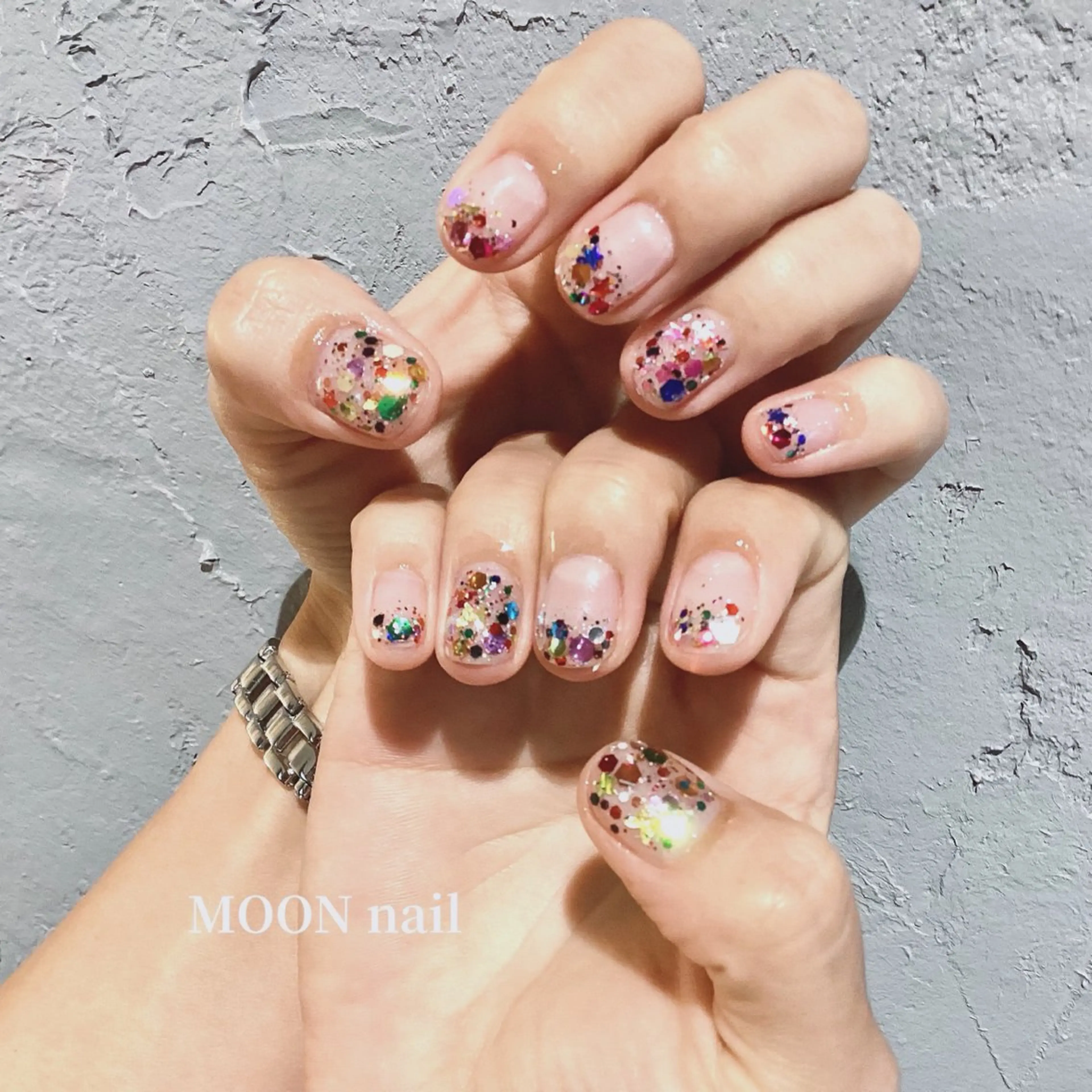 ネイル ラメ(グリッター) 浦添 MOON  nailのネイルデザイン