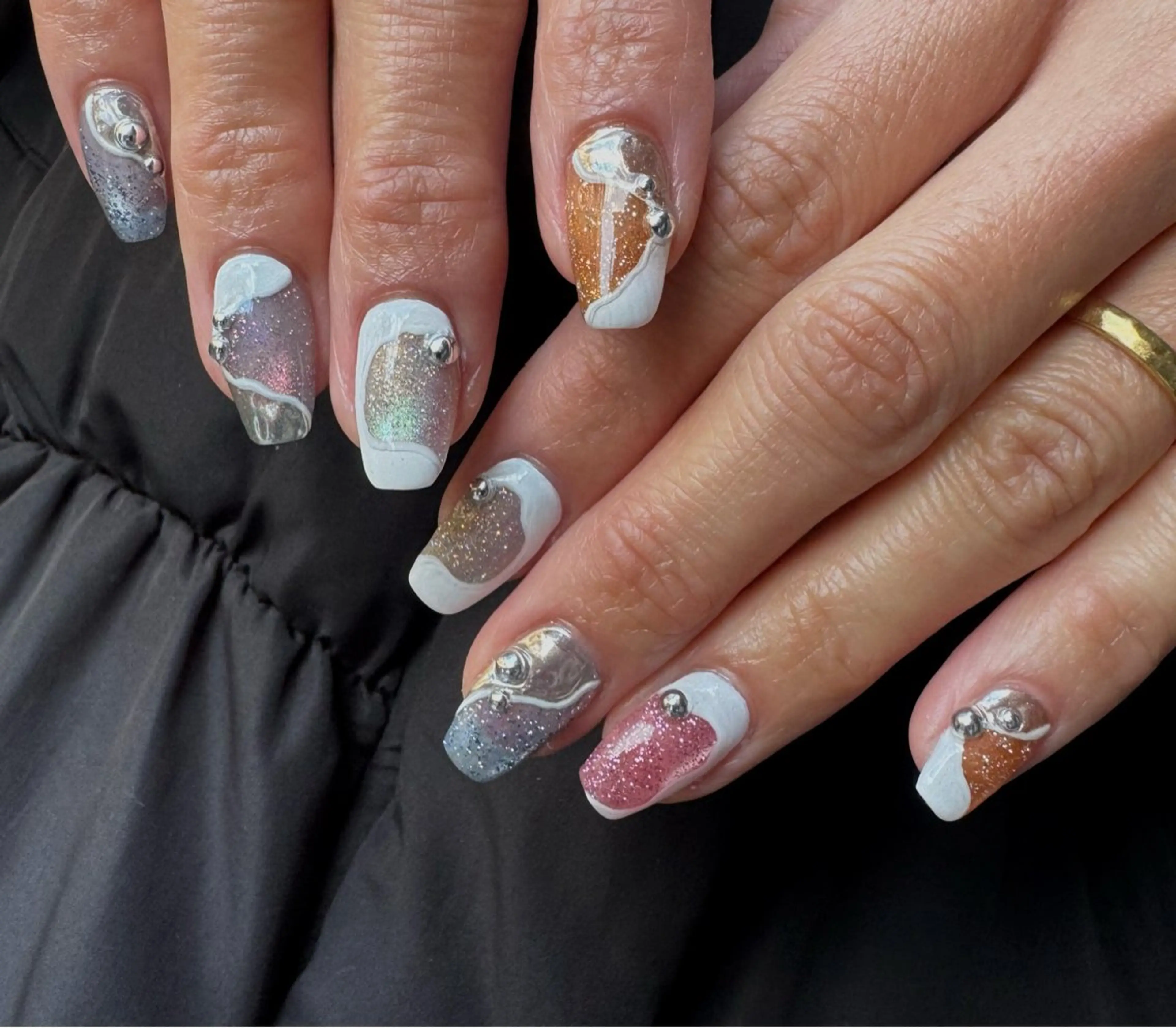 ネイル アートネイル マグネットネイル ハンドネイル Blé nailのネイルデザイン