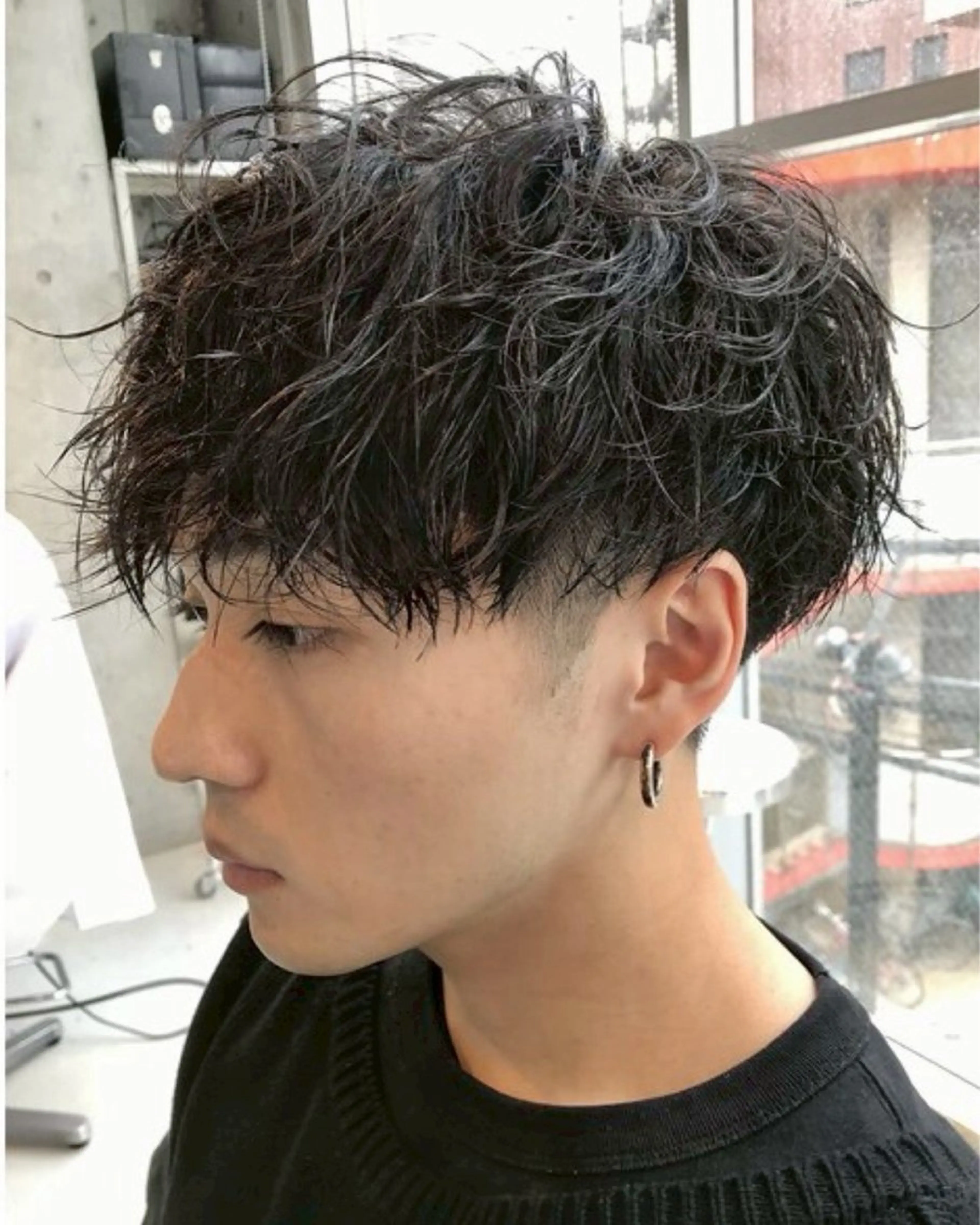 ショート パーマ メンズ マッシュ メンズパーマ 刈り上げ メンズパーマ 名古屋/水谷颯のヘアスタイル
