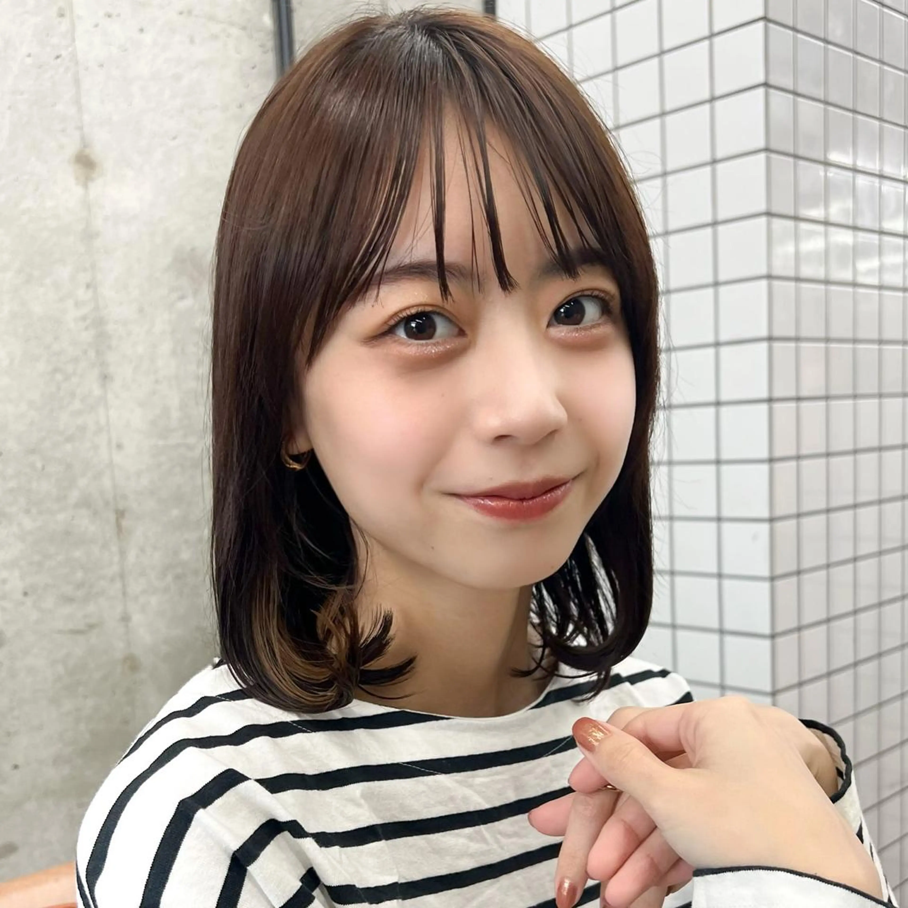 ミディアム カラー 🎧パーソナルケア/ 透明感カラー/ミユのヘアスタイル