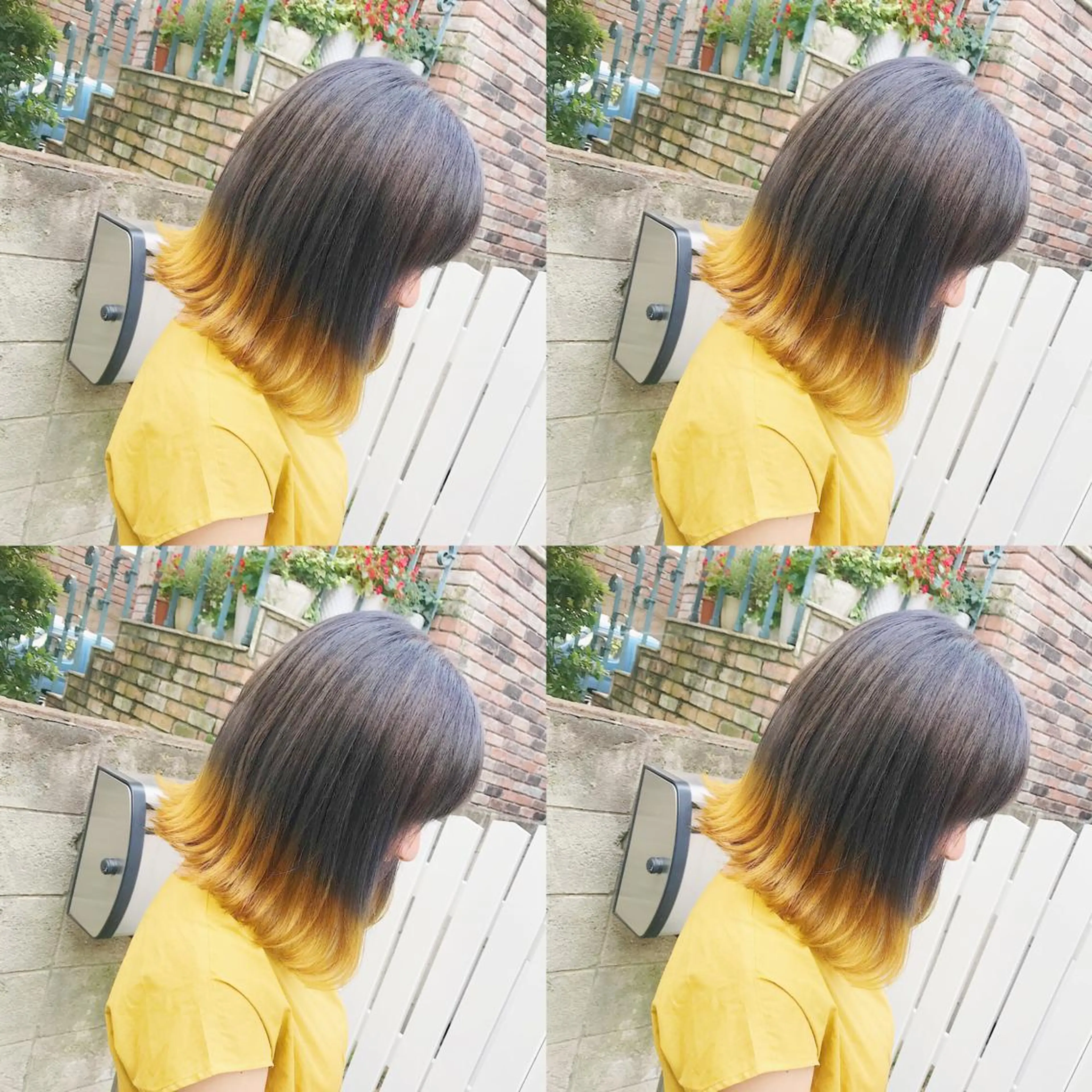 ミディアム カラー ヘアアレンジ ヘアカラー トリートメント TAKUMAブリーチ /切りっぱなし🪽のヘアスタイル