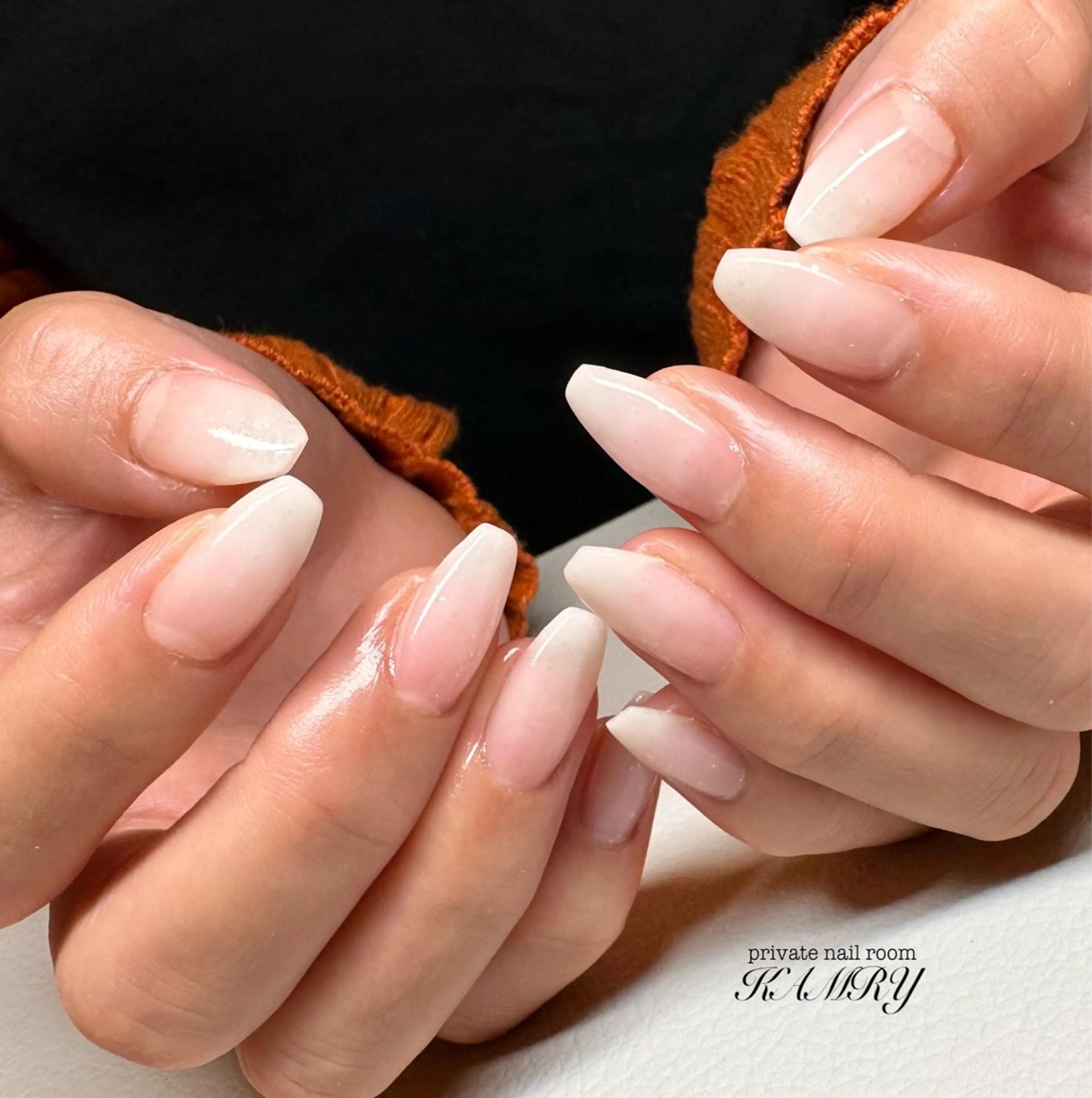 【オフ代別途】グラデーション(２色まで)★整爪ケア付き★詳細必読★の写真