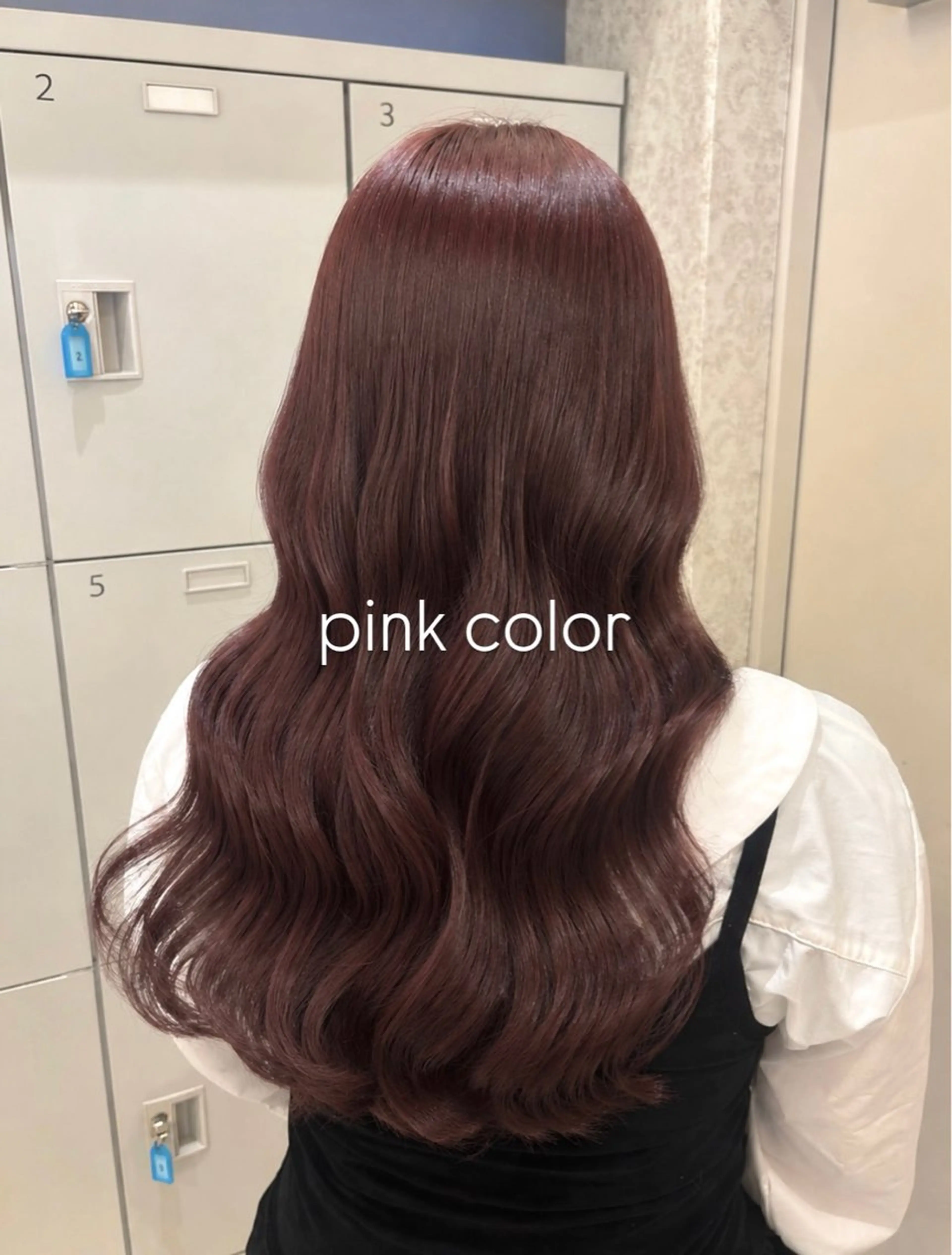 ロング カラー ブリーチ ブリーチなしカラー ピンクカラー トリートメント カット ヘアカラー トリートメント ブリーチなしカラー/ 暖色カラー/艶カラーのヘアスタイル