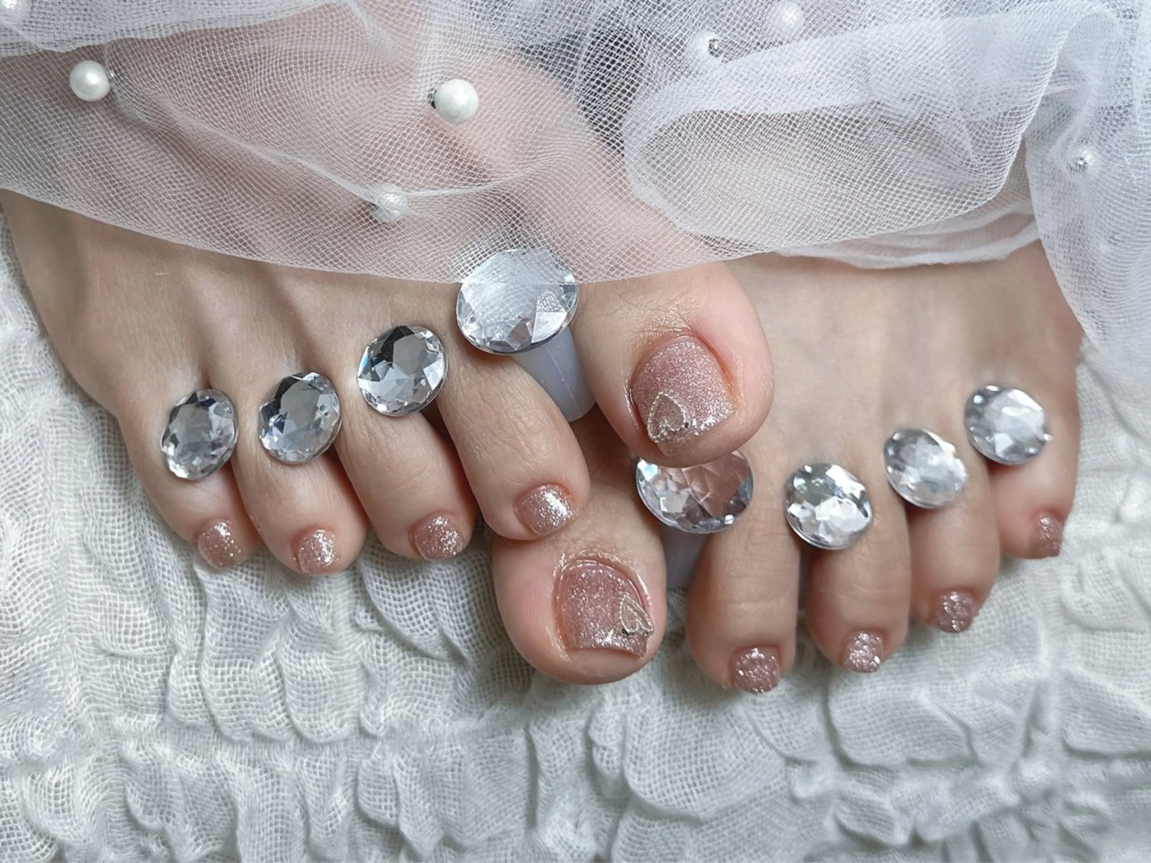 ネイル フットネイル 【Eclat エクラ】nail&beauty所属・Eclat〔エクラ〕 MOEKA𝜗𝜚*のネイルデザイン