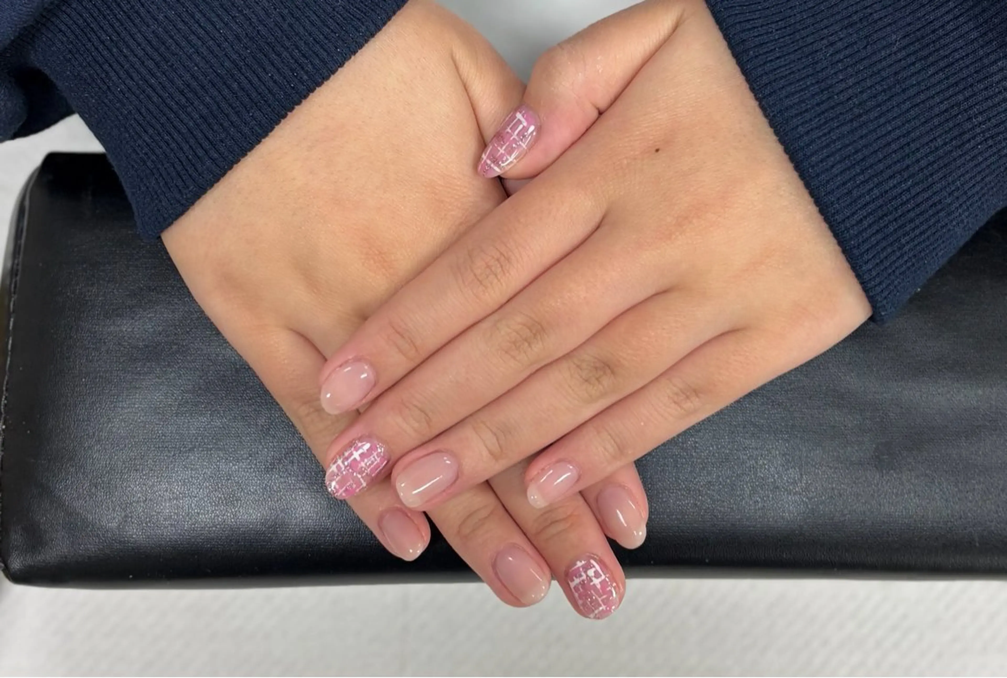 ネイル ツイードネイル 高野 結羽のネイルデザイン