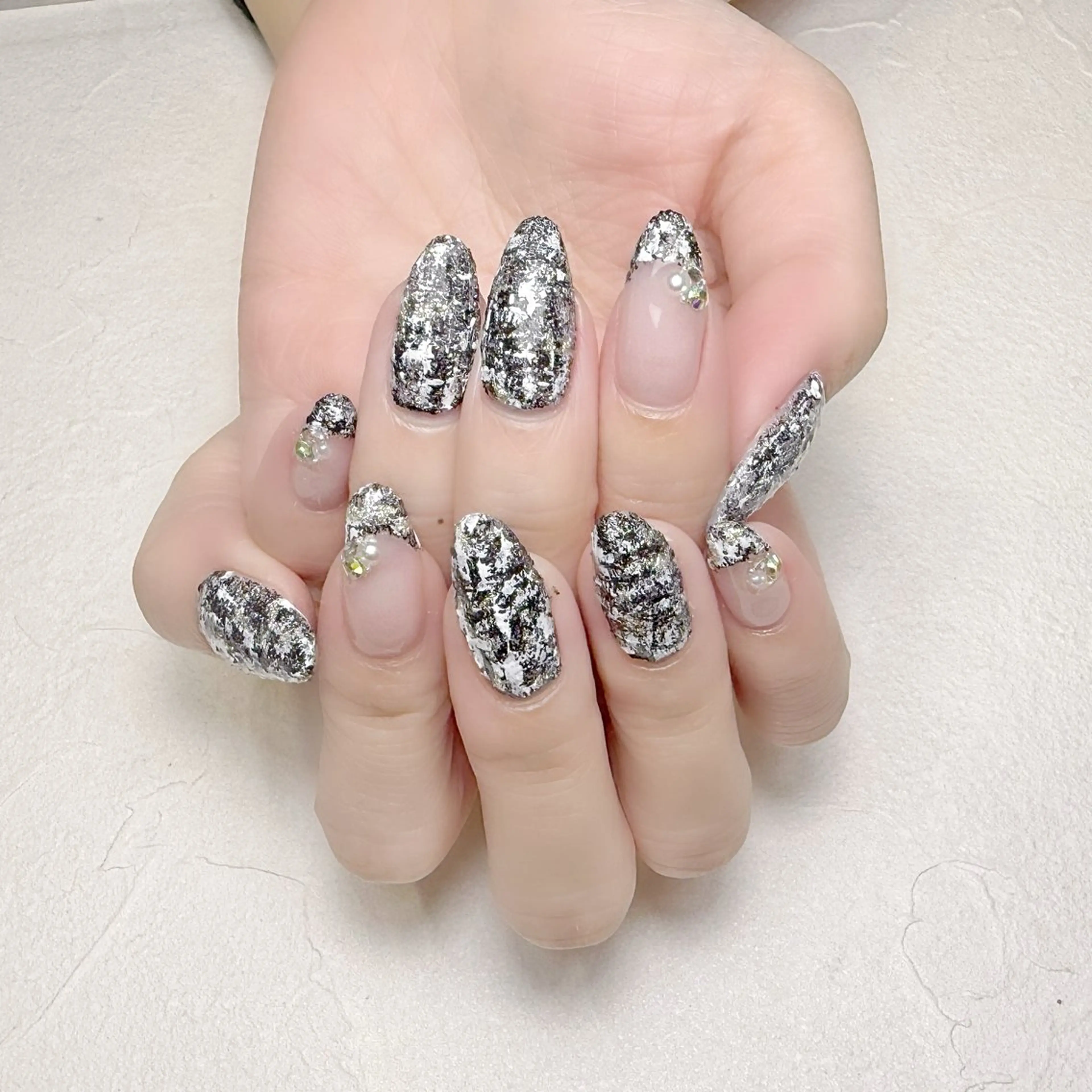 ネイル ツイードネイル 冬ネイル rouse nail RISATOのネイルデザイン