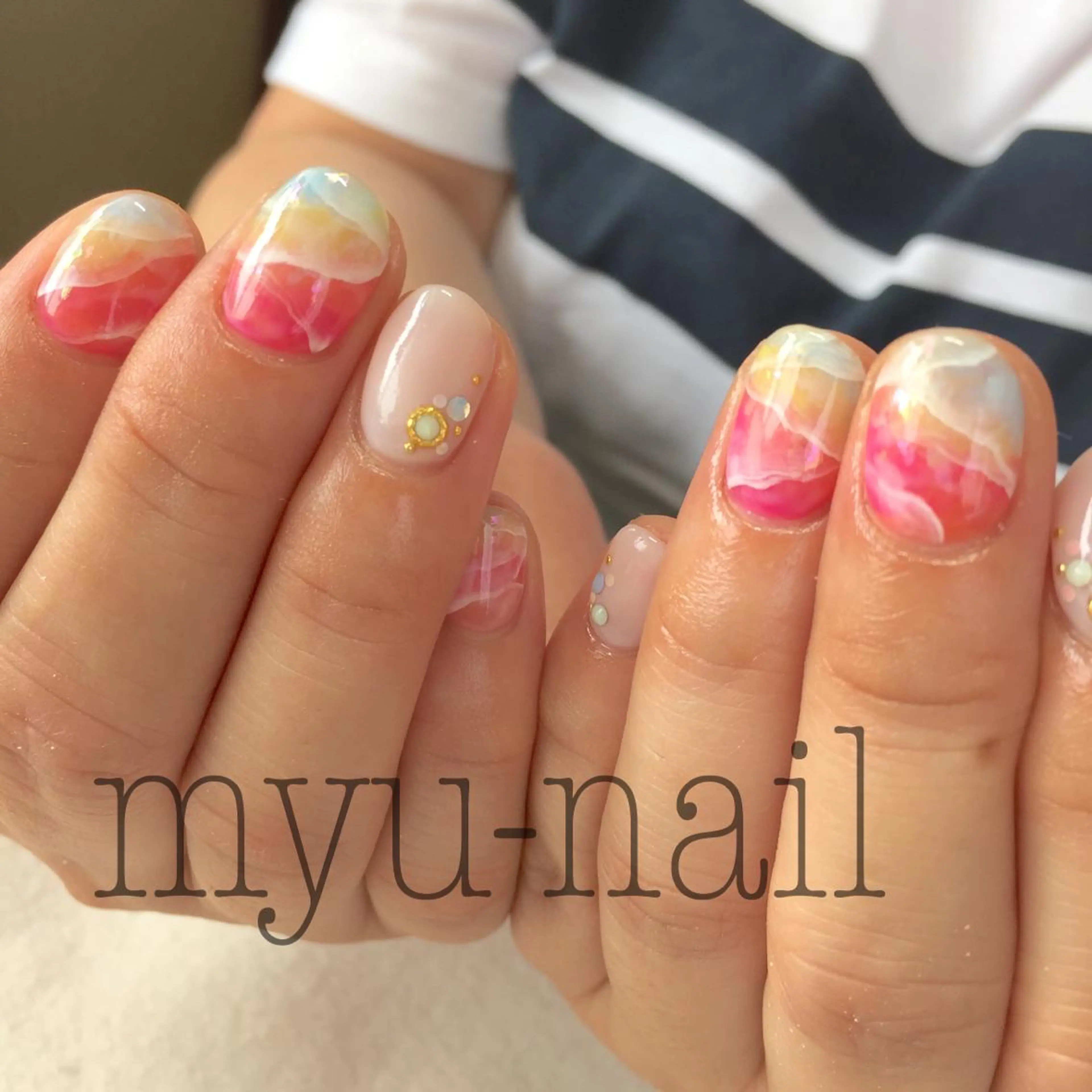 ネイル ハンドネイル ホームサロン myu-nailのネイルデザイン