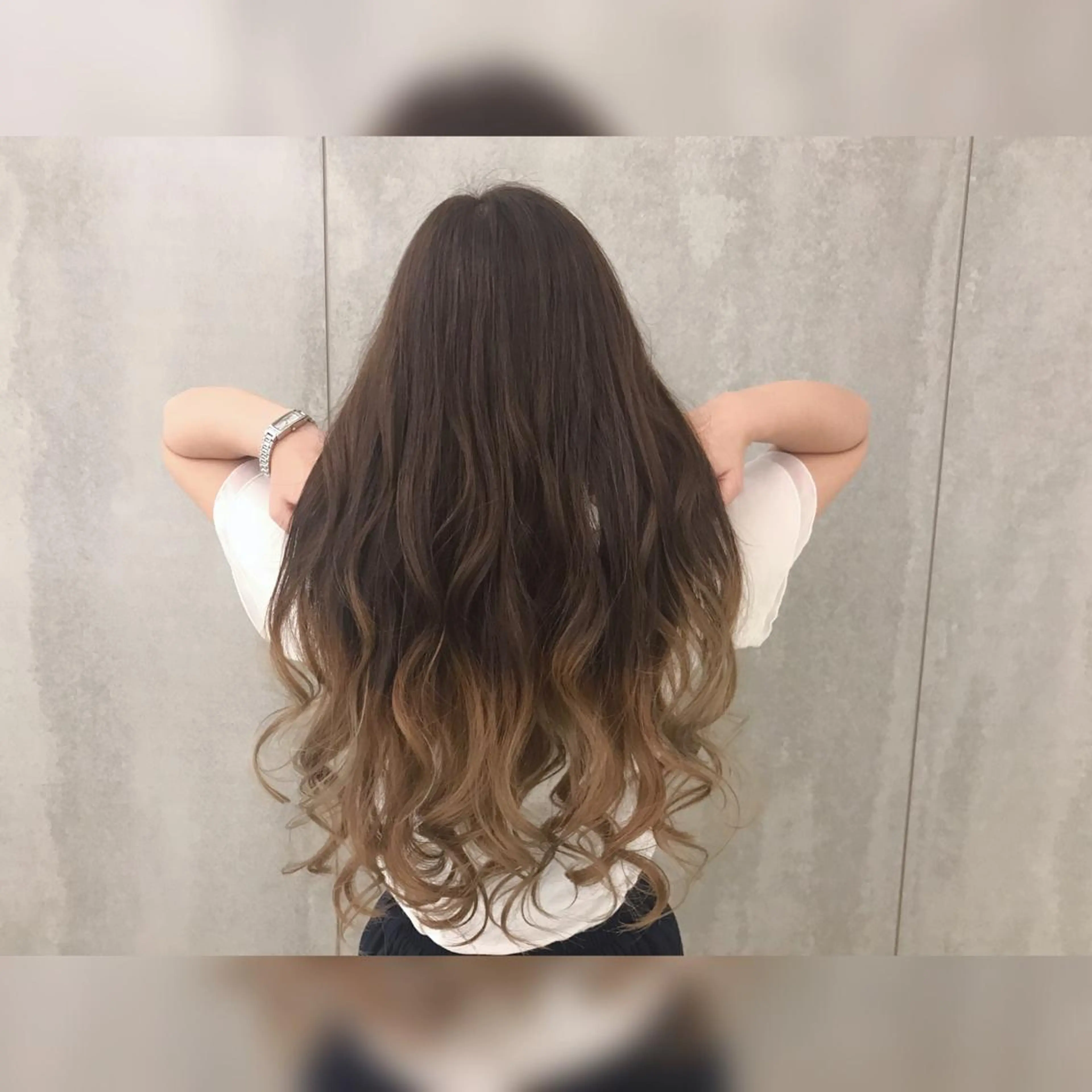 ロング カラー ブリーチ グラデーションカラー ショート/脱白髪染め ☆宇﨑悠実のヘアスタイル