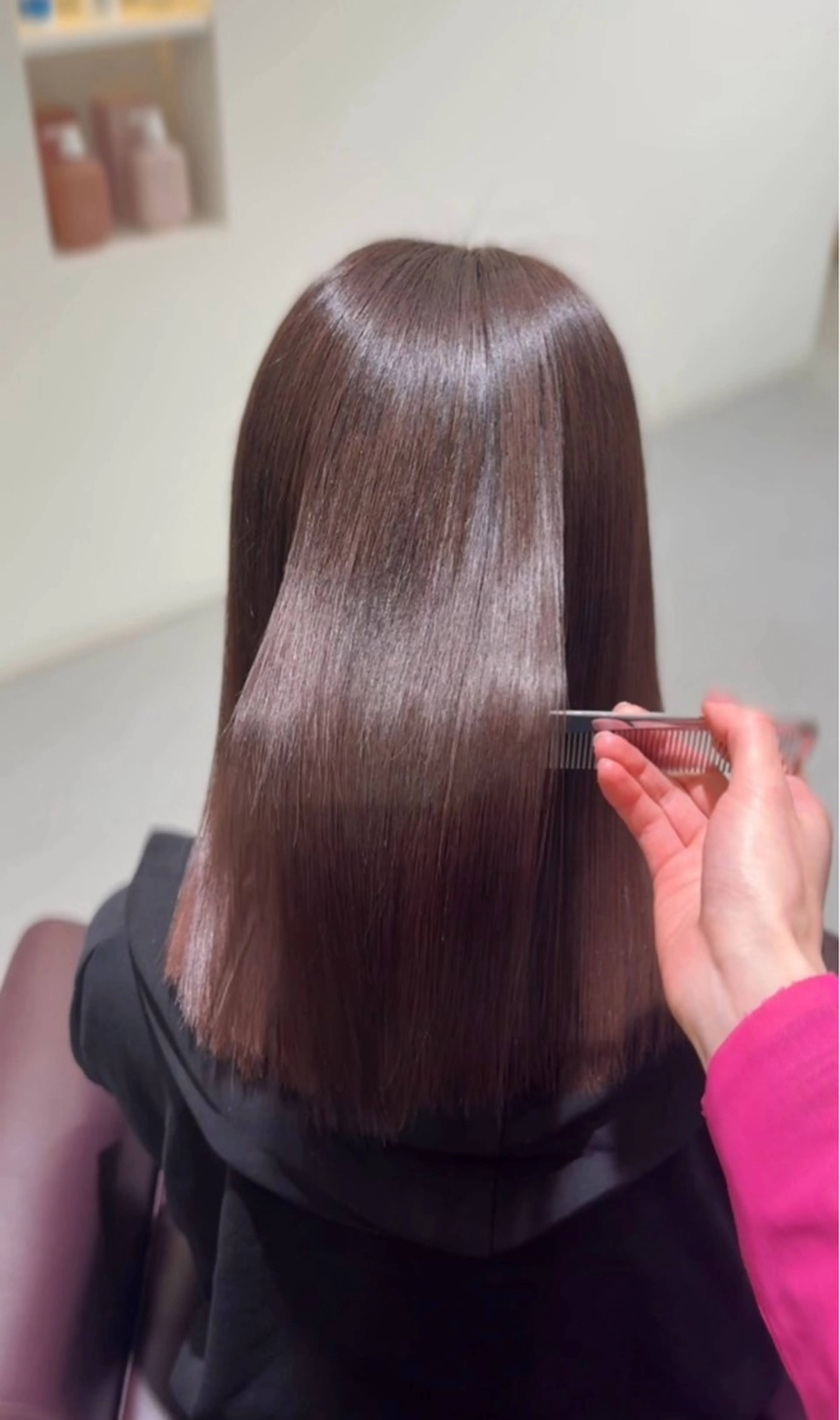 ロング ヘアカラー トリートメント ️🫧透明感カラー& 髪質改善🎀いさきのヘアスタイル