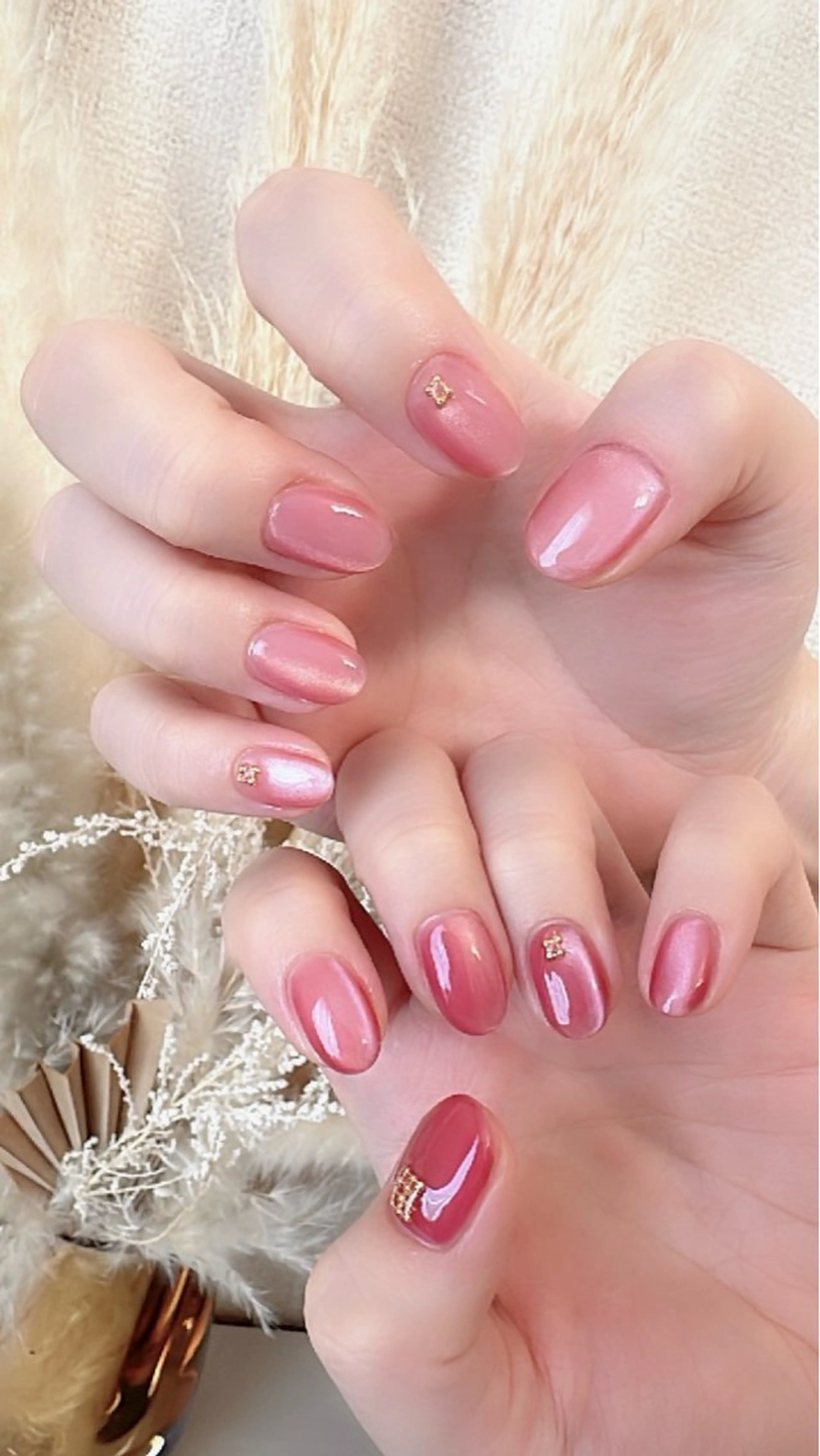 ネイル マグネットネイル 夏ネイル ハンドネイル Home salon M nailのネイルデザイン