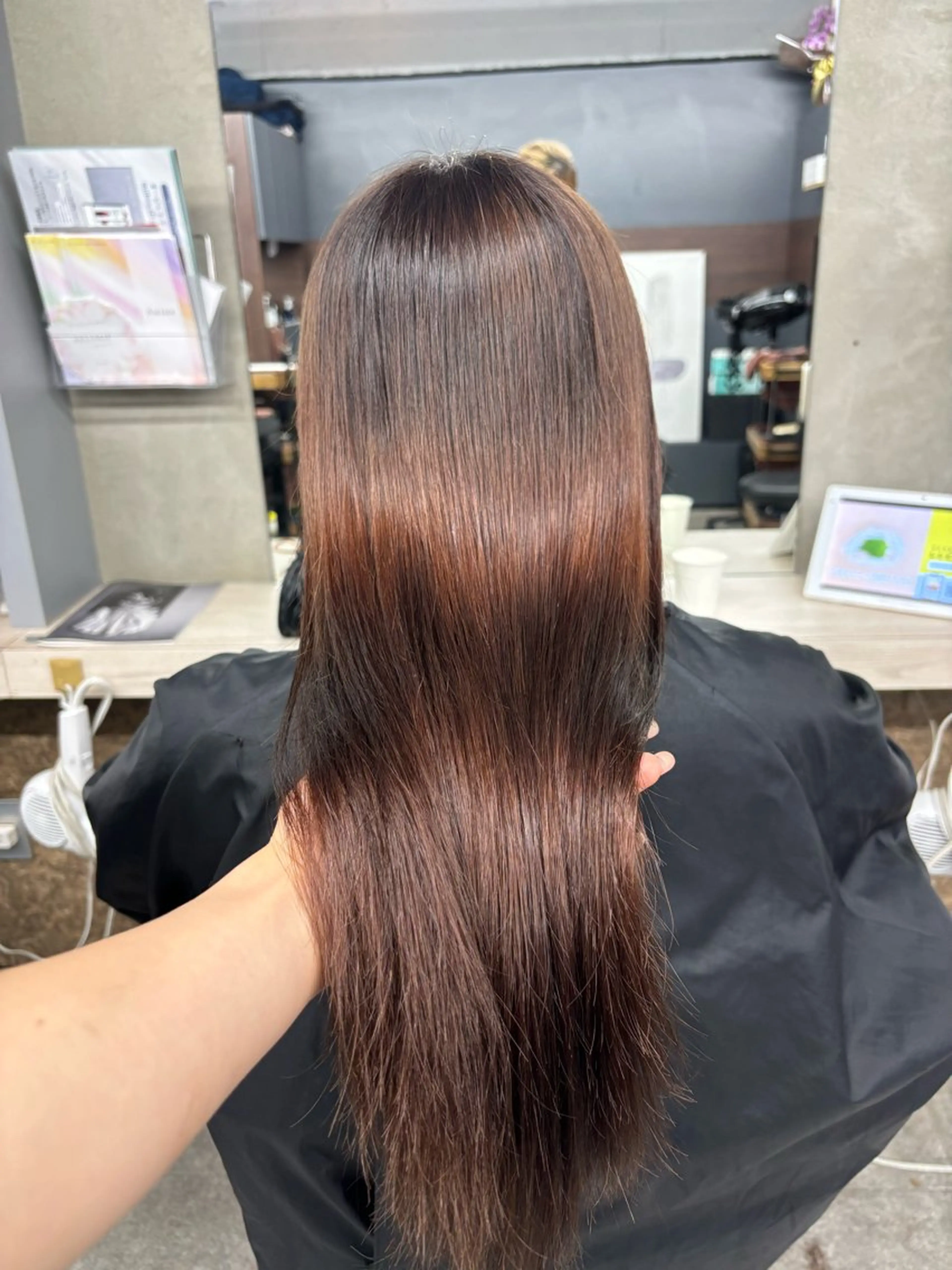 セミロング カラー ヘアアレンジ カット ヘアカラー トリートメント 💟Opus/ Mizuki🐕💟のヘアスタイル