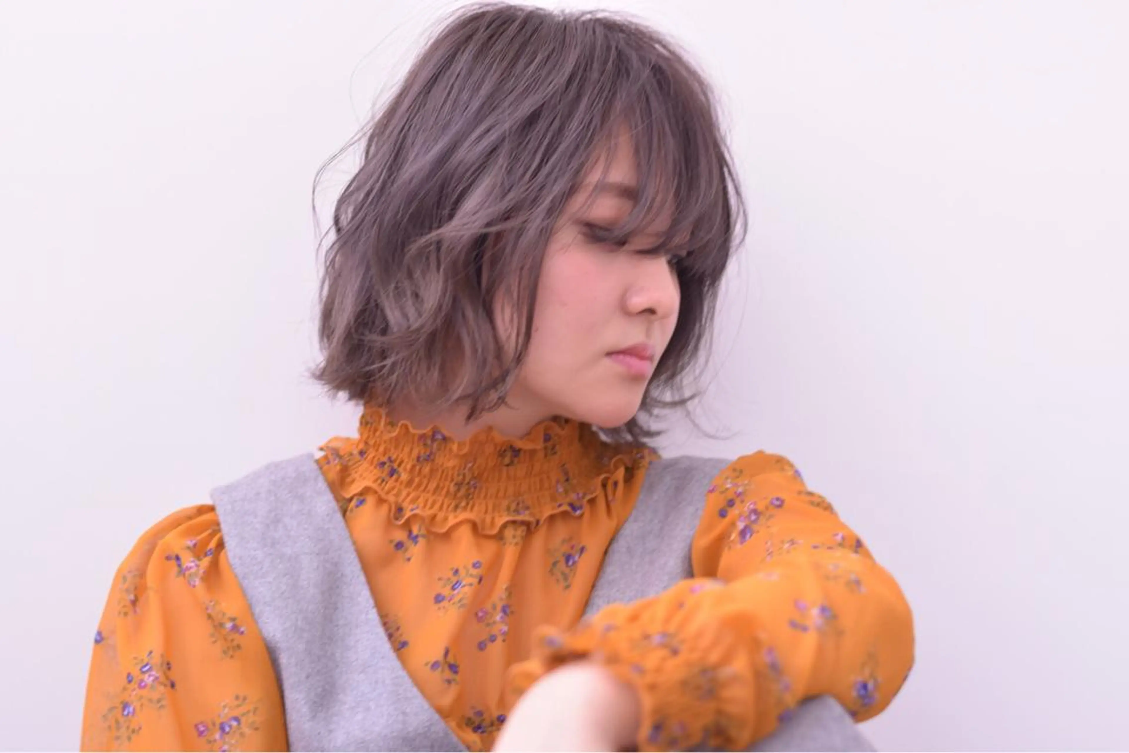 セミロング 福元 保雄のヘアスタイル