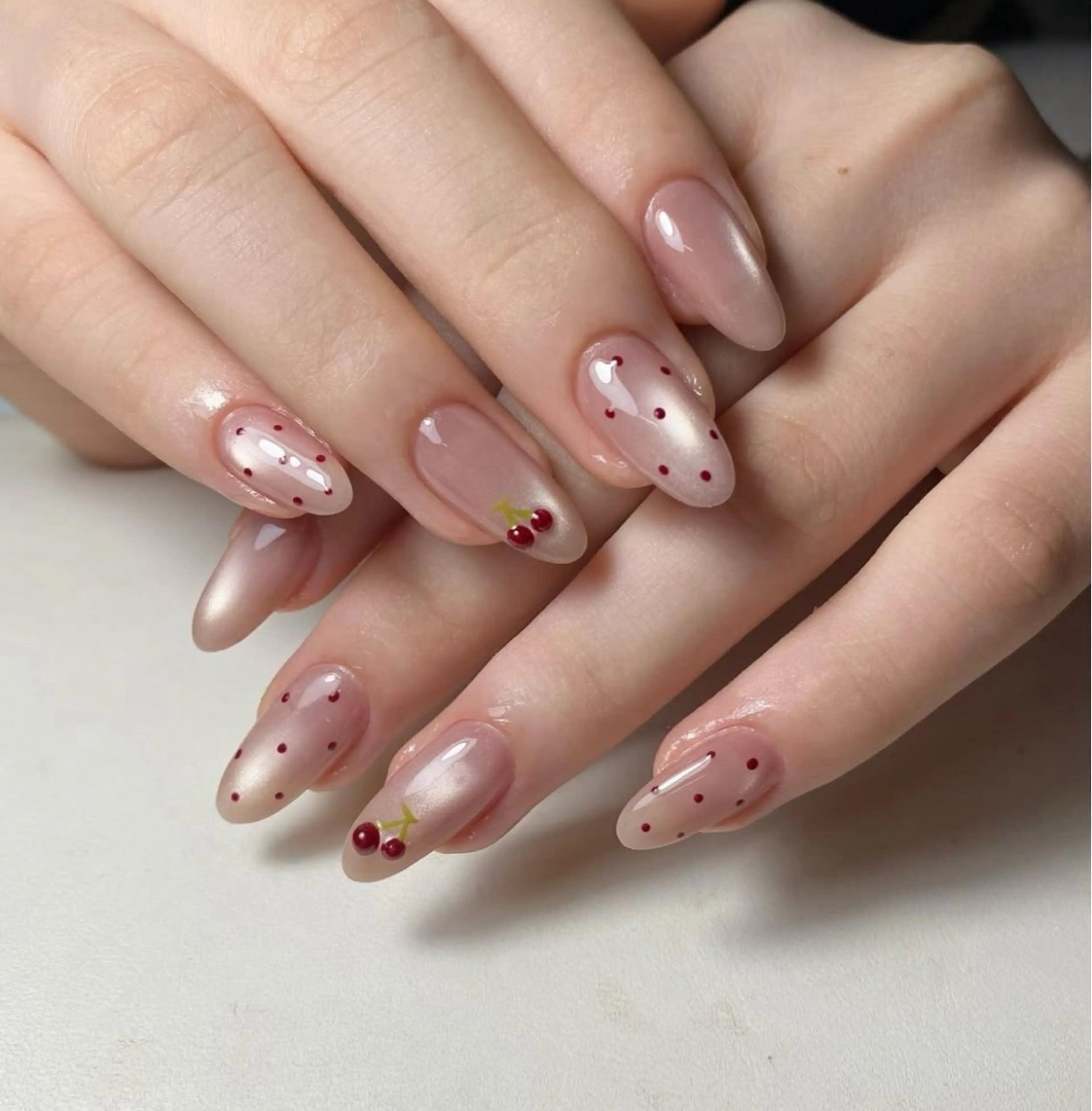 ネイル ハンドネイル 🎀PG🩵 ネイルサロンのネイルデザイン