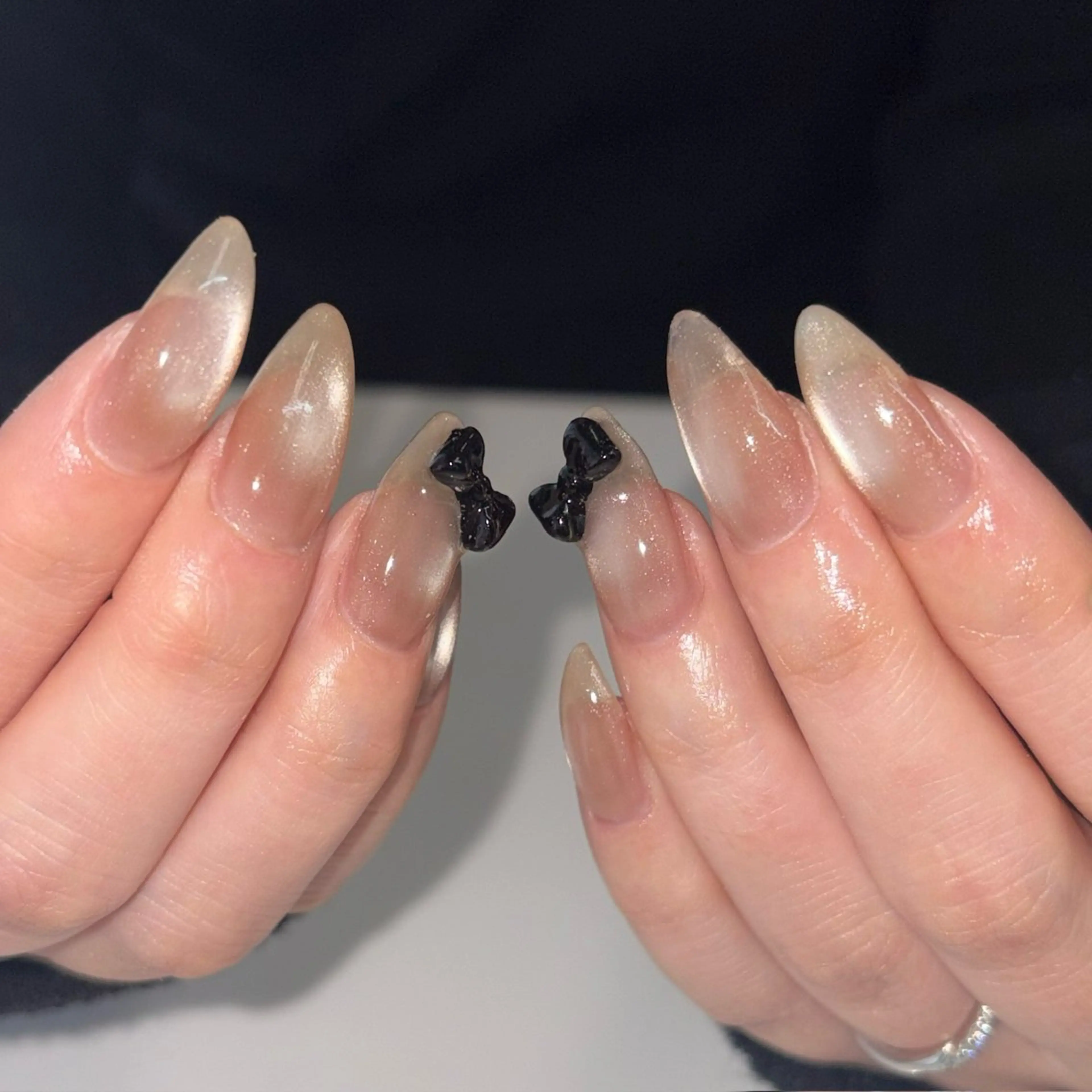 セミロング ハンドネイル mark 🤍Yuki🤍のネイルデザイン