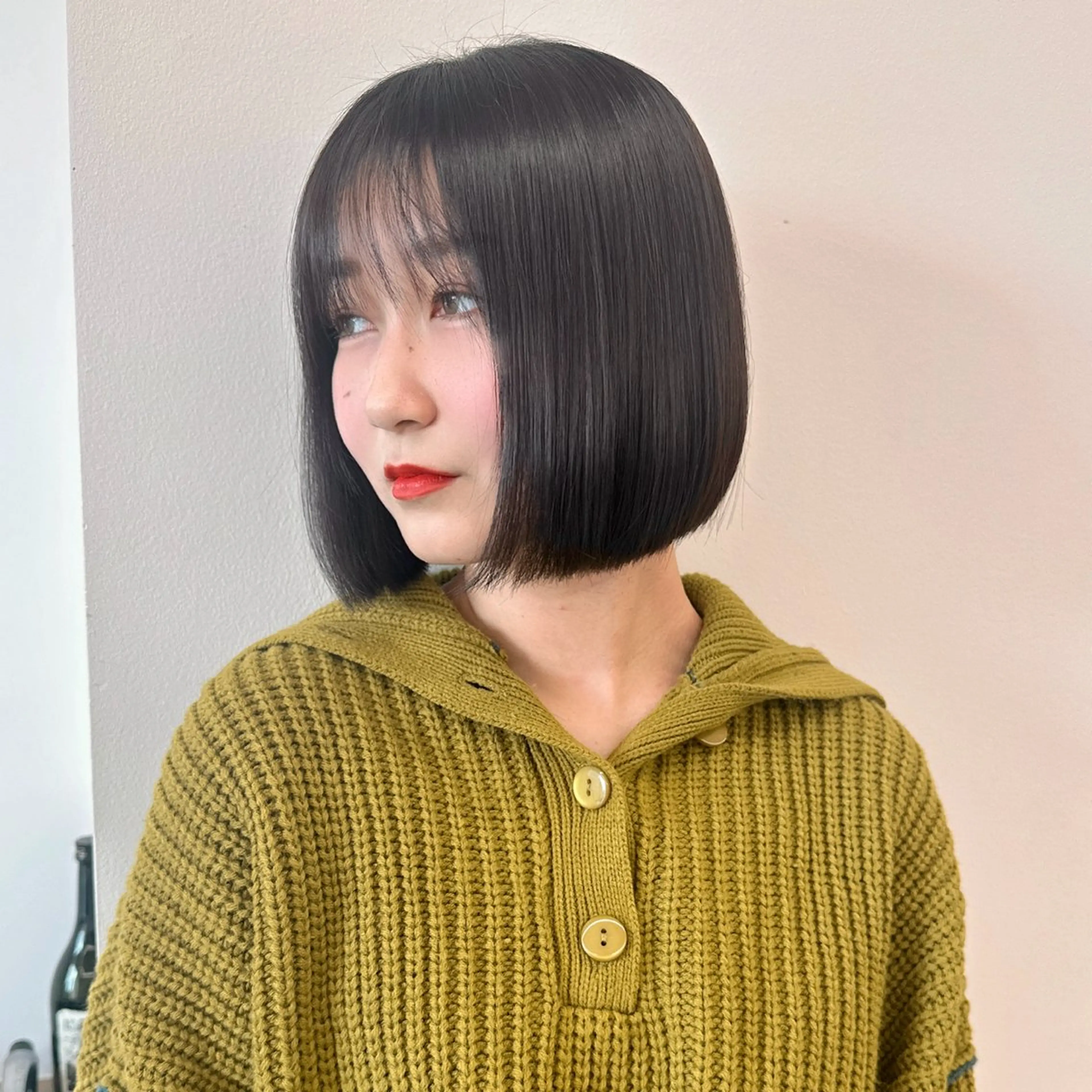 ミディアム カラー カット ヘアカラー トリートメント ブリーチなし/レイヤ ー特化🌈Tommyのヘアスタイル