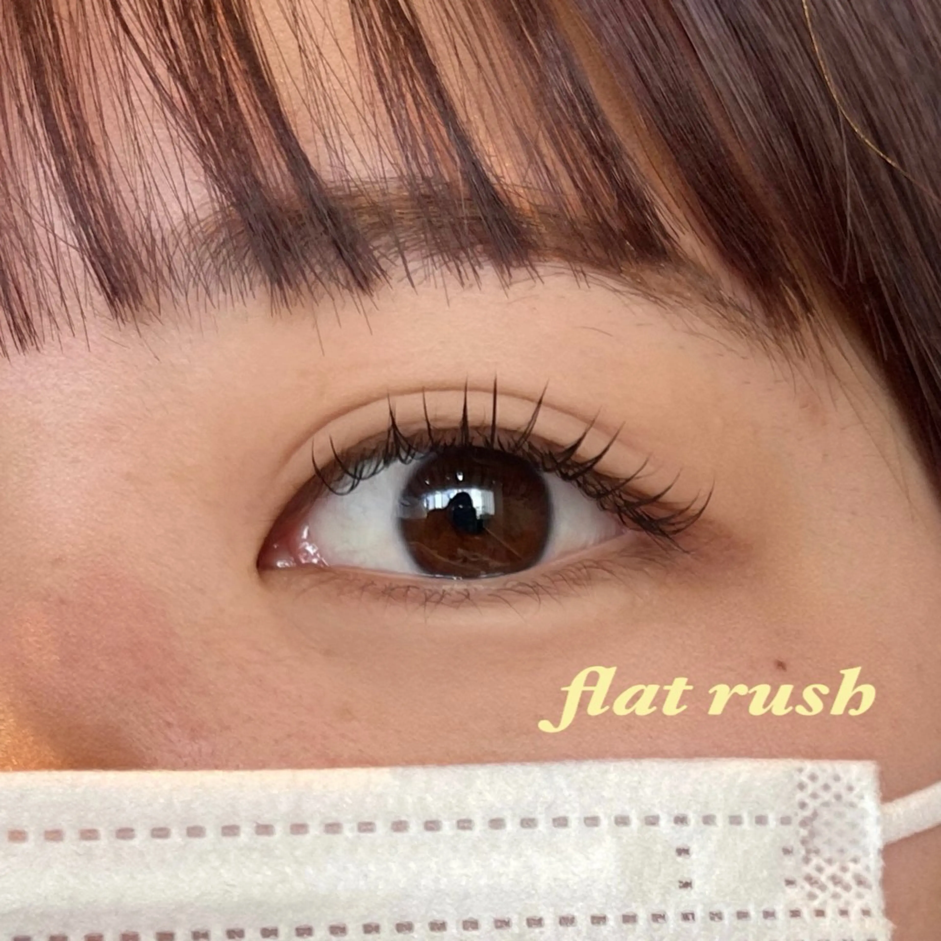 【オフ込み・コーティング付き】フラットラッシュ120本👗（片目60本ずつ）の写真