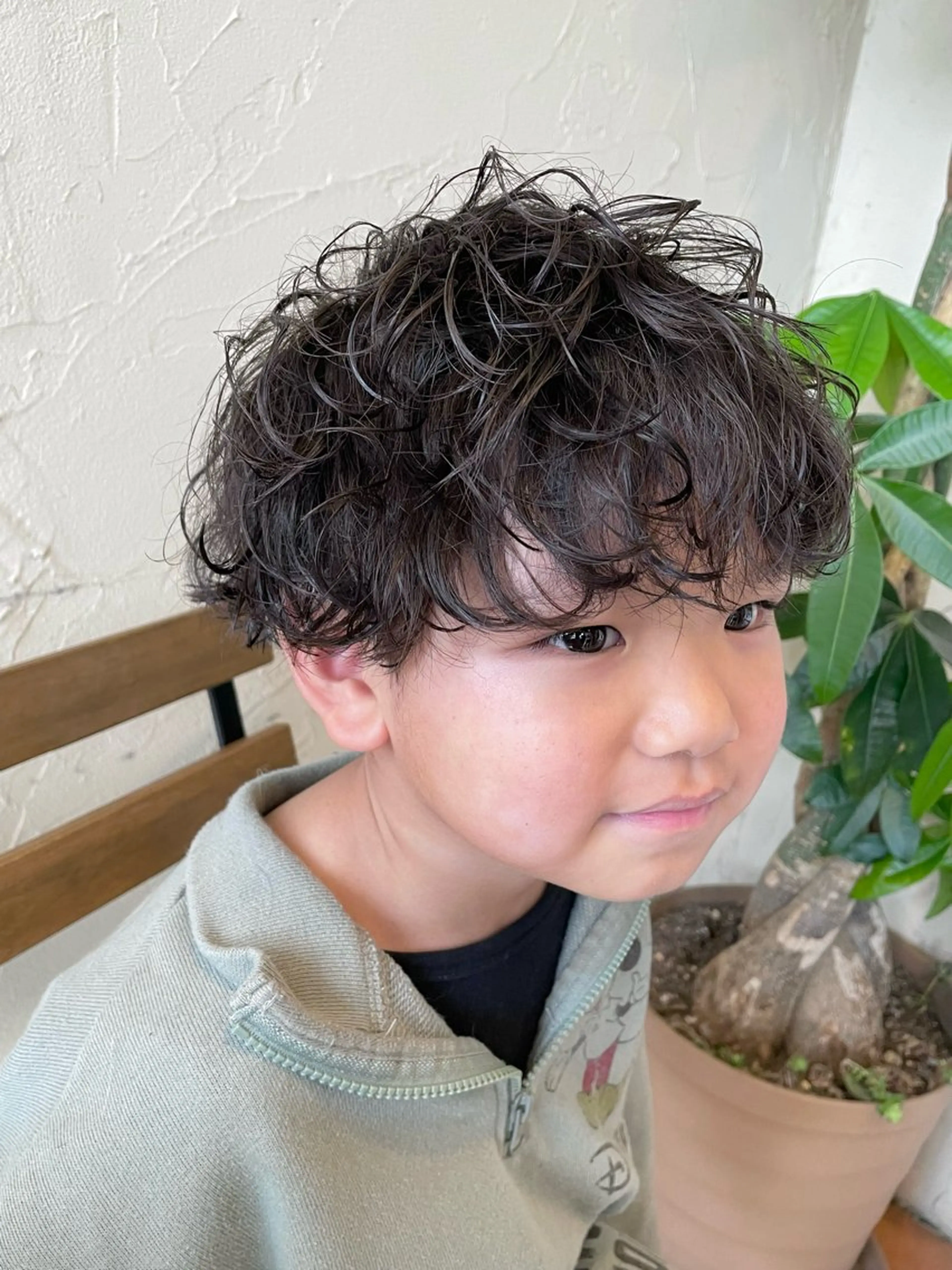 ショート パーマ メンズ キッズ メンズパーマ 波巻きパーマ カット パーマ メンズ特化/パーマ指 名No.1/百瀬太郎のヘアスタイル