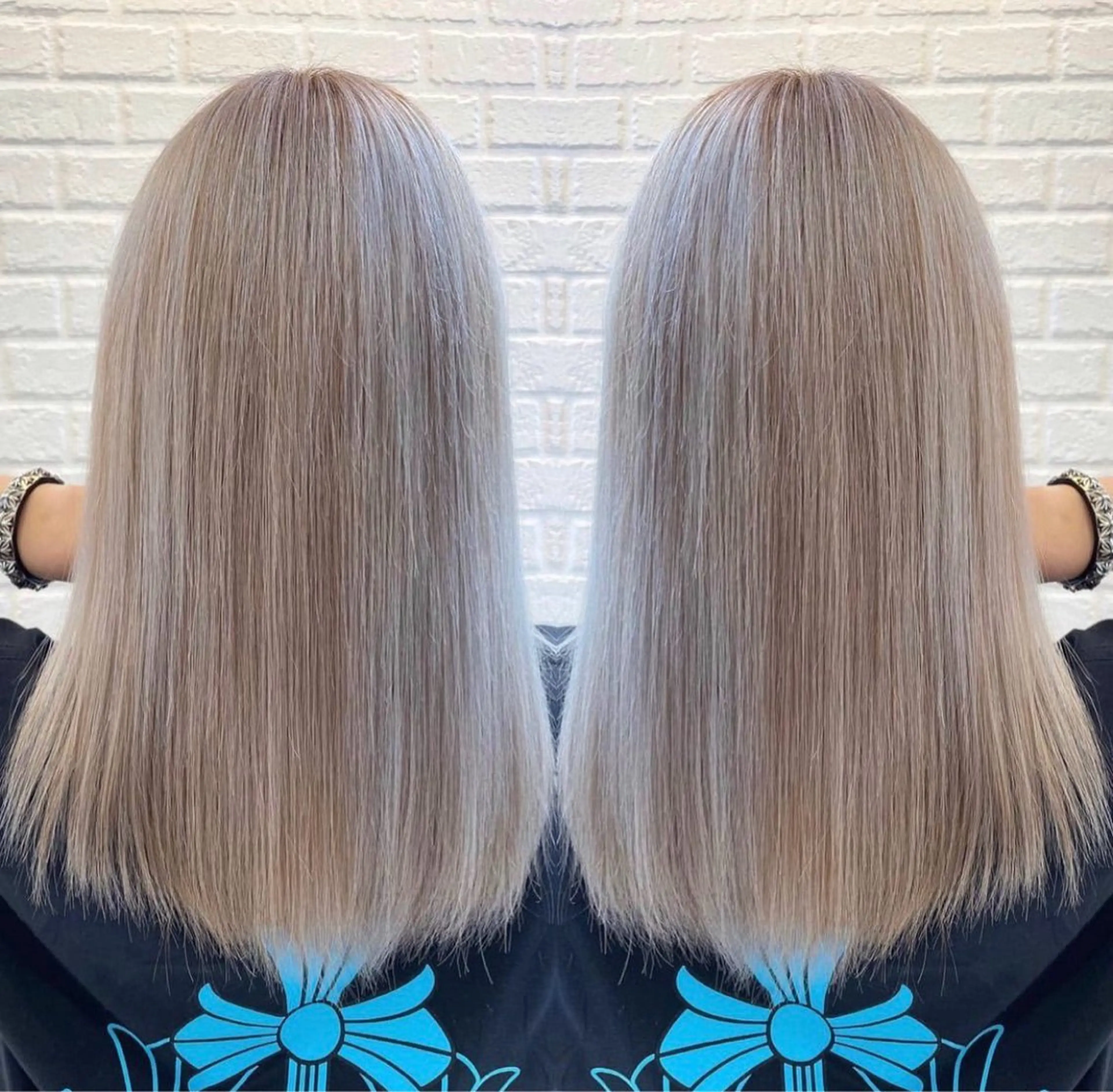 セミロング カラー グレージュ ハイライトカラー ハイライト ギャル/grow渋谷 🌺Non👶🏾のヘアスタイル