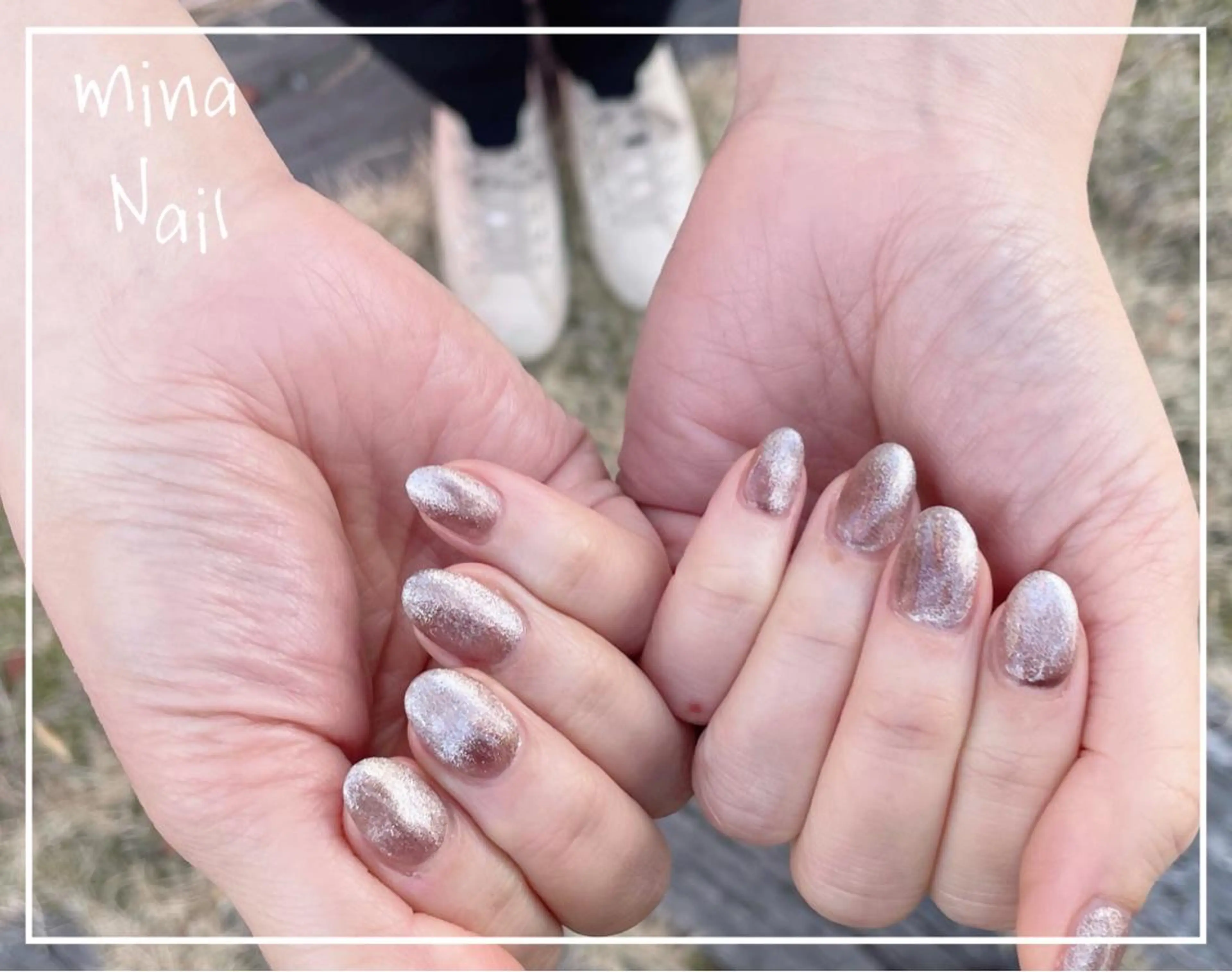 ネイル マグネットネイル ワンカラーネイル mina Nailのネイルデザイン