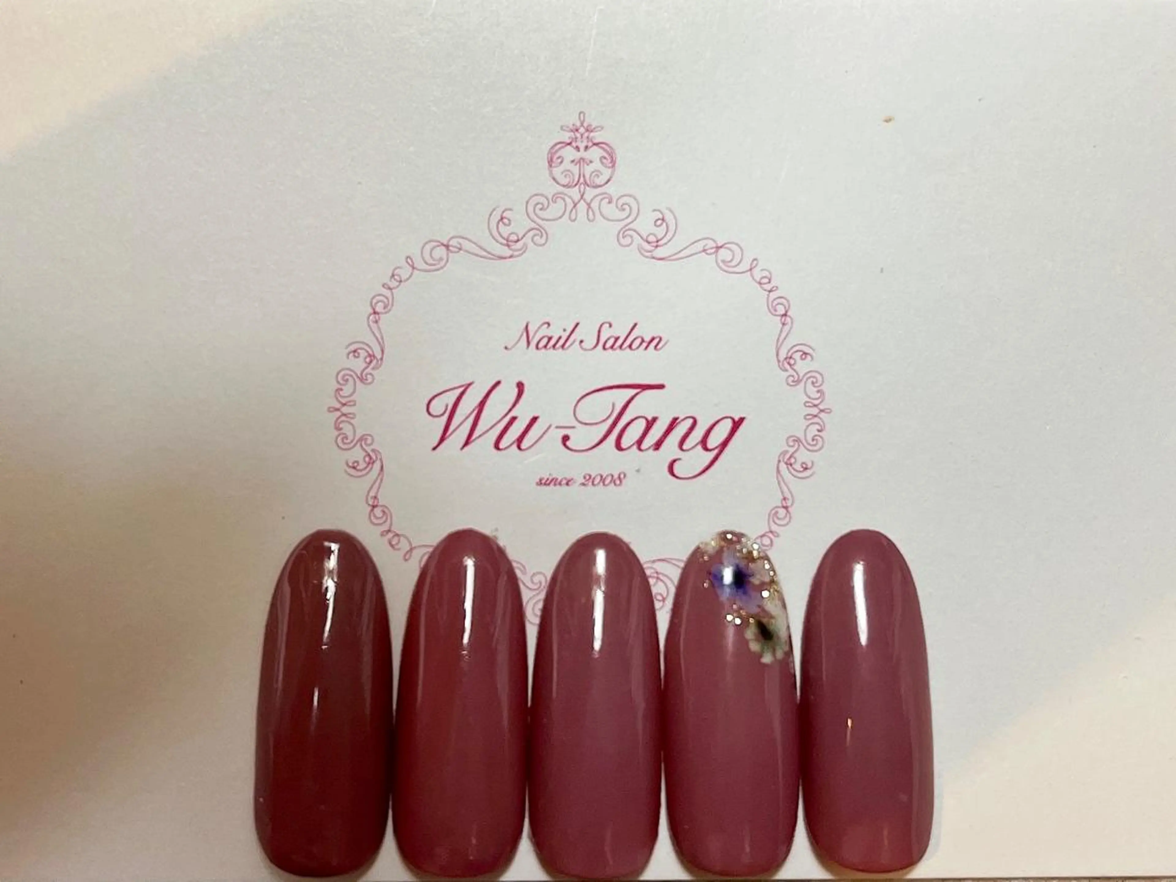 ネイル アートネイル シンプルネイル 堤 花のネイルデザイン