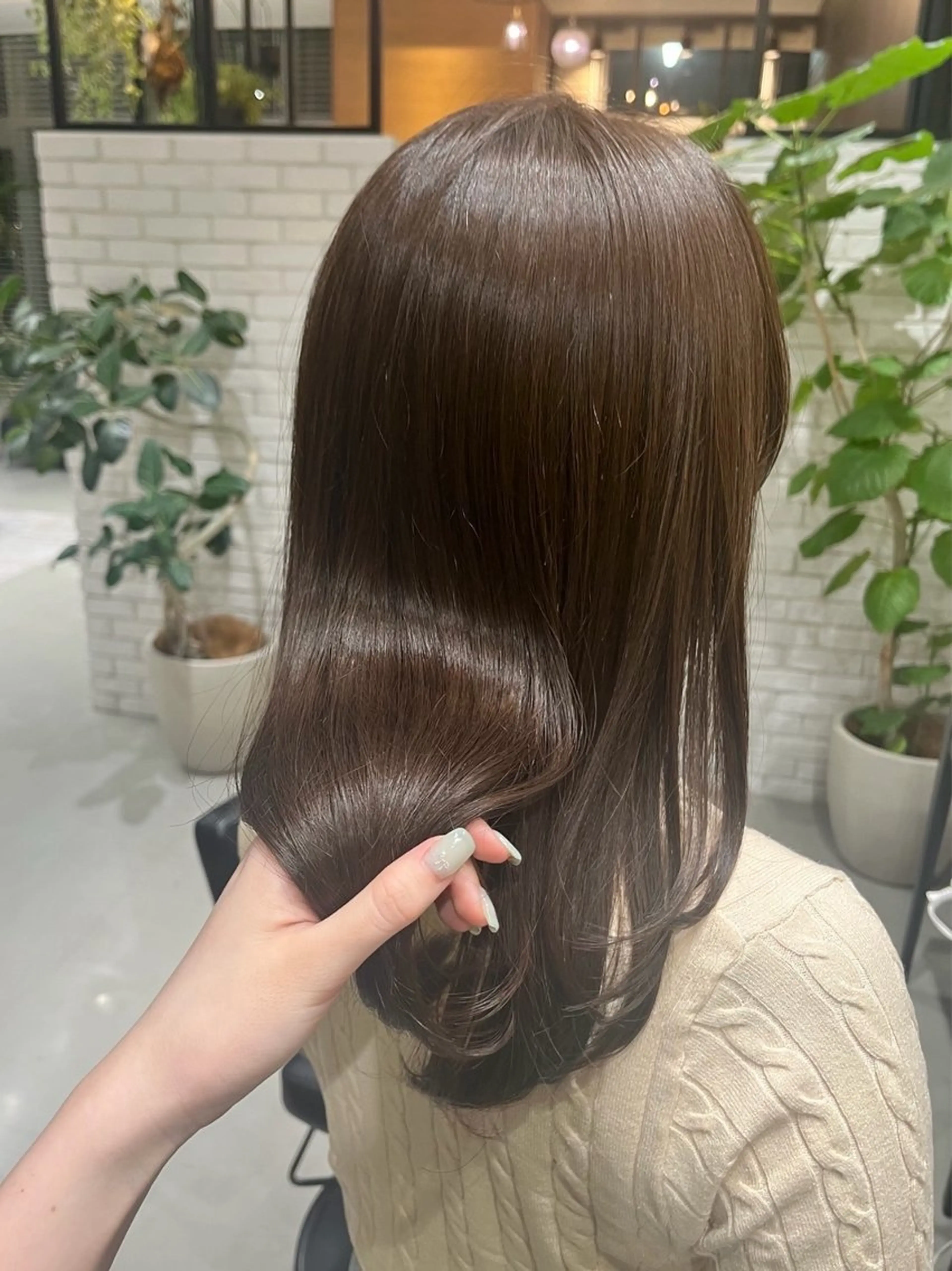 カラー ブラウンカラー The C海老名店 りりあのヘアスタイル