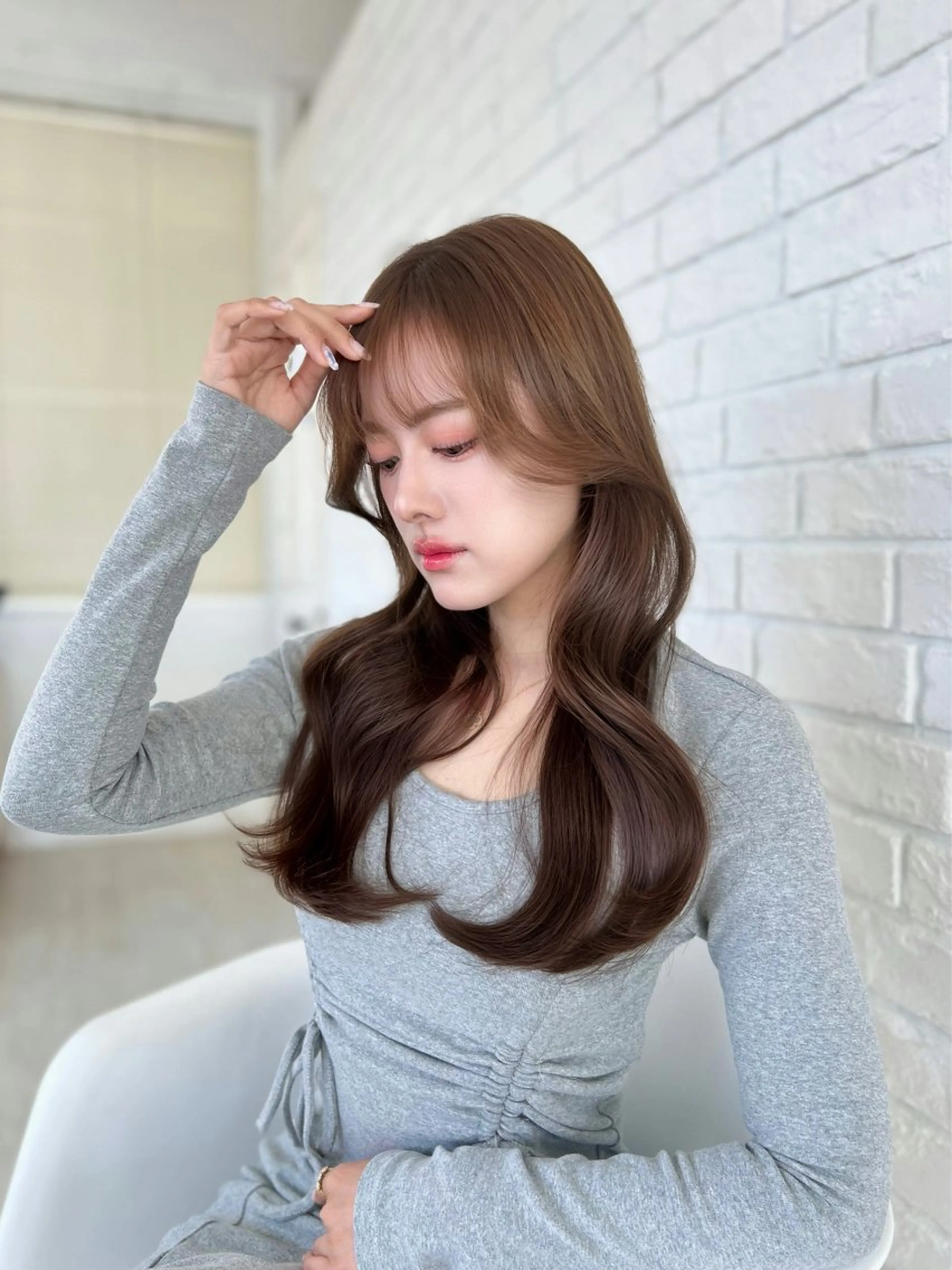 ロング カラー ベージュカラー レイヤーカット カット ヘアカラー トリートメント 🌸MAYU🌸 ハイトーン➕レイヤーのヘアスタイル