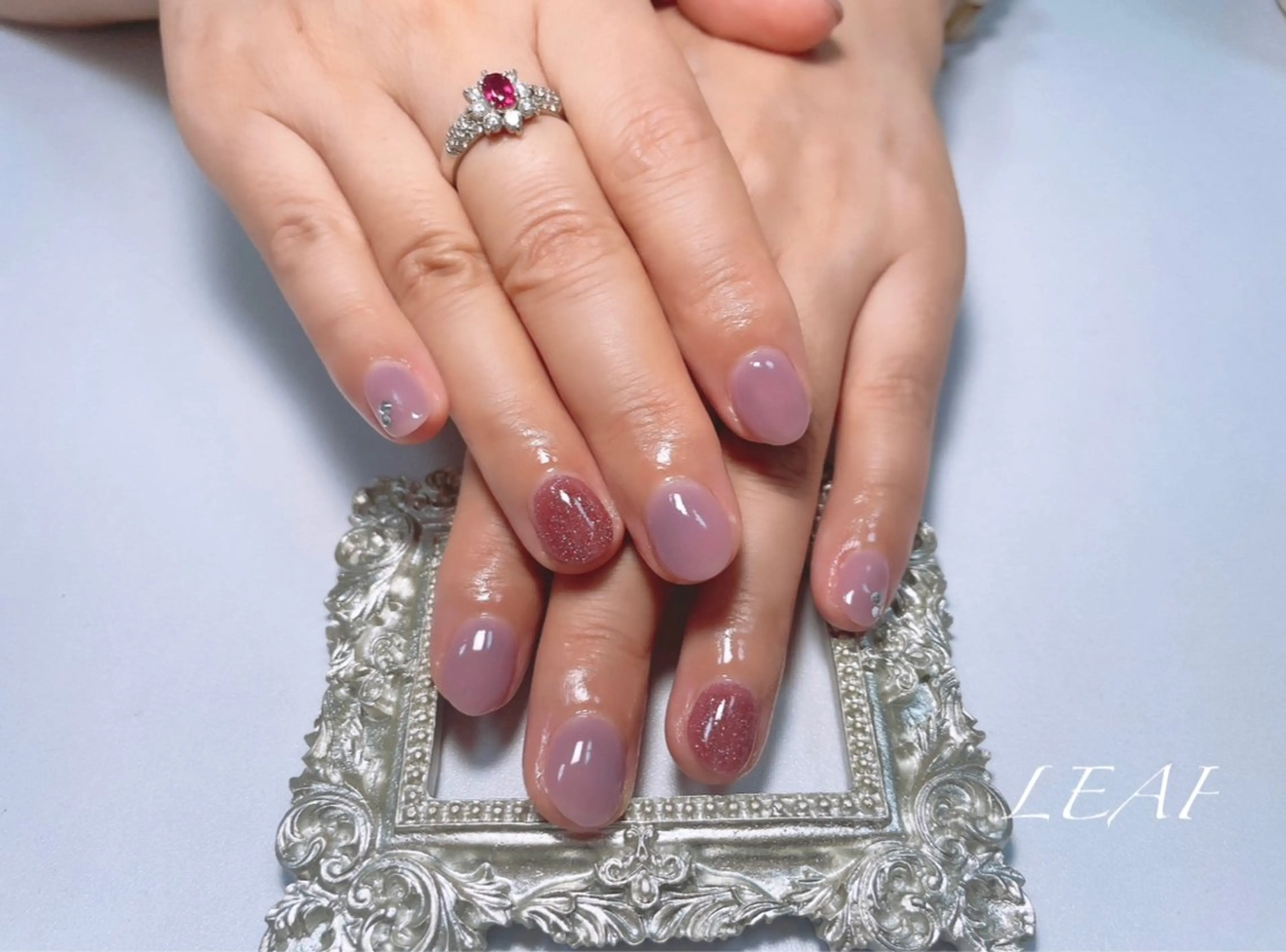 🌸期間限定 ワンカラー /ナチュラルネイル(オフあり)の写真