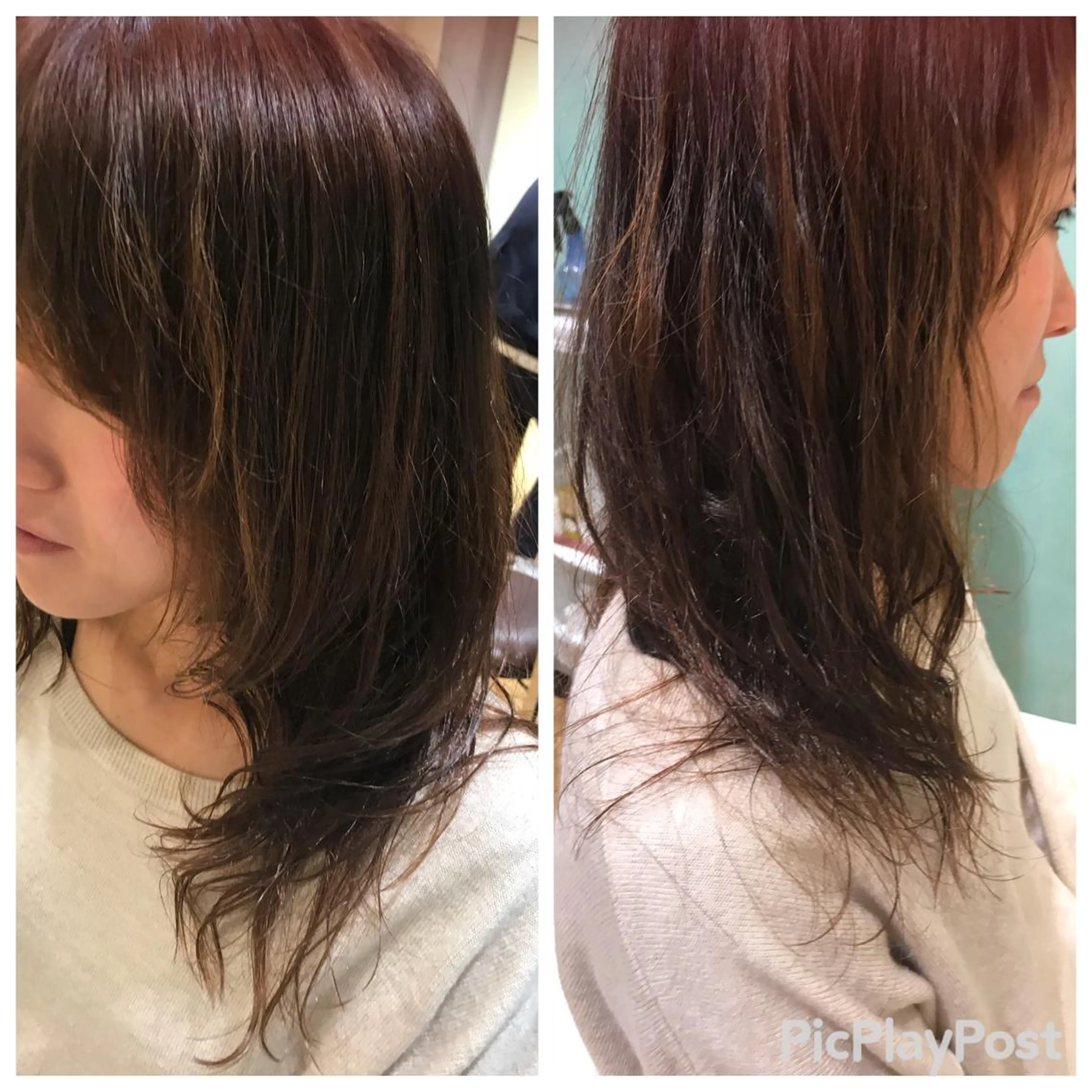 ロング 乾かすだけで艶髪酸性 ストレート髙橋悠耶のヘアスタイル