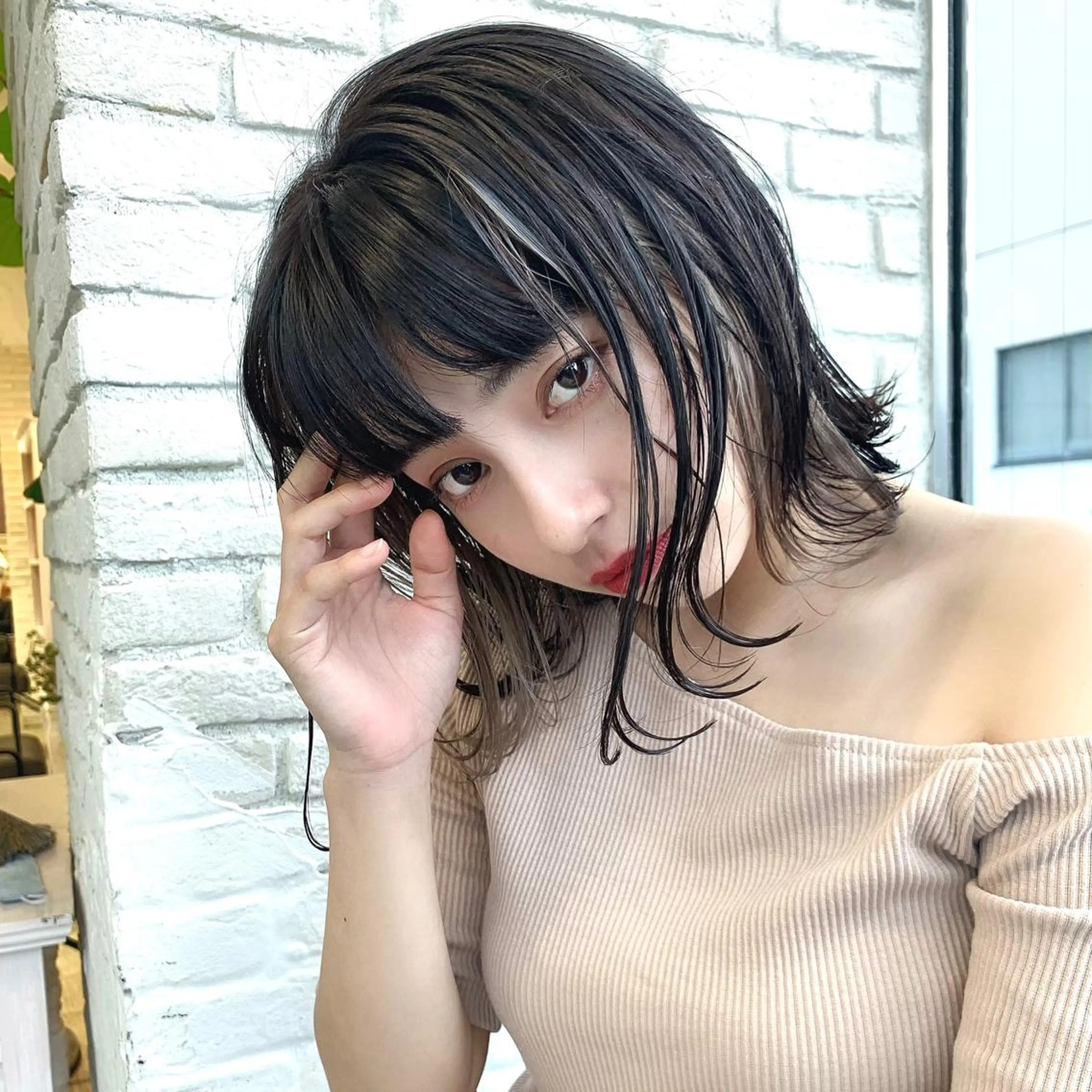 ミディアム ボブ 似合わせカット ボブ/くびれボブ/ 髪質改善/Ru-kaのヘアスタイル