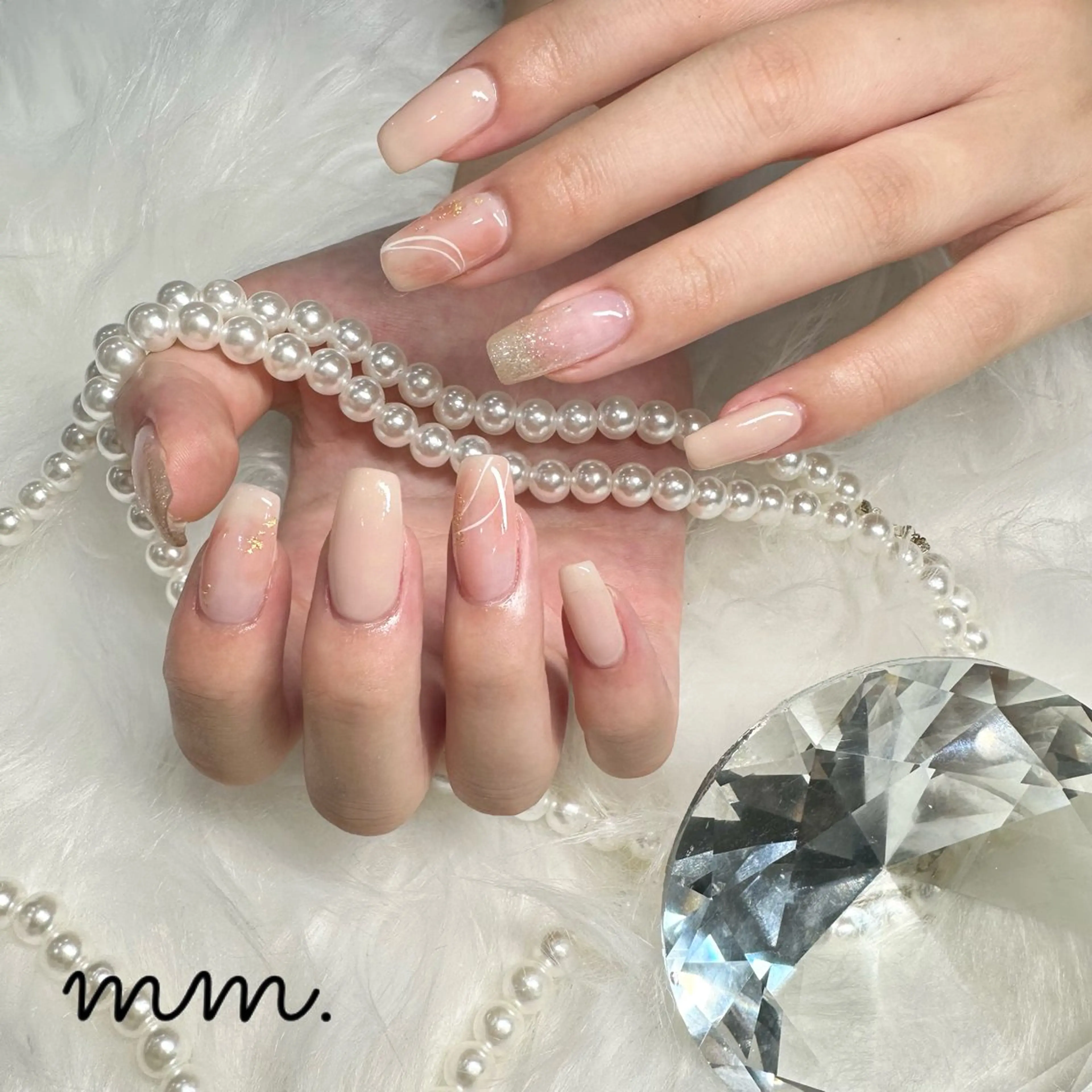 ネイル ハンドネイル 🩷🩵mm.大宮 Riyo🧸🩵🩷のネイルデザイン