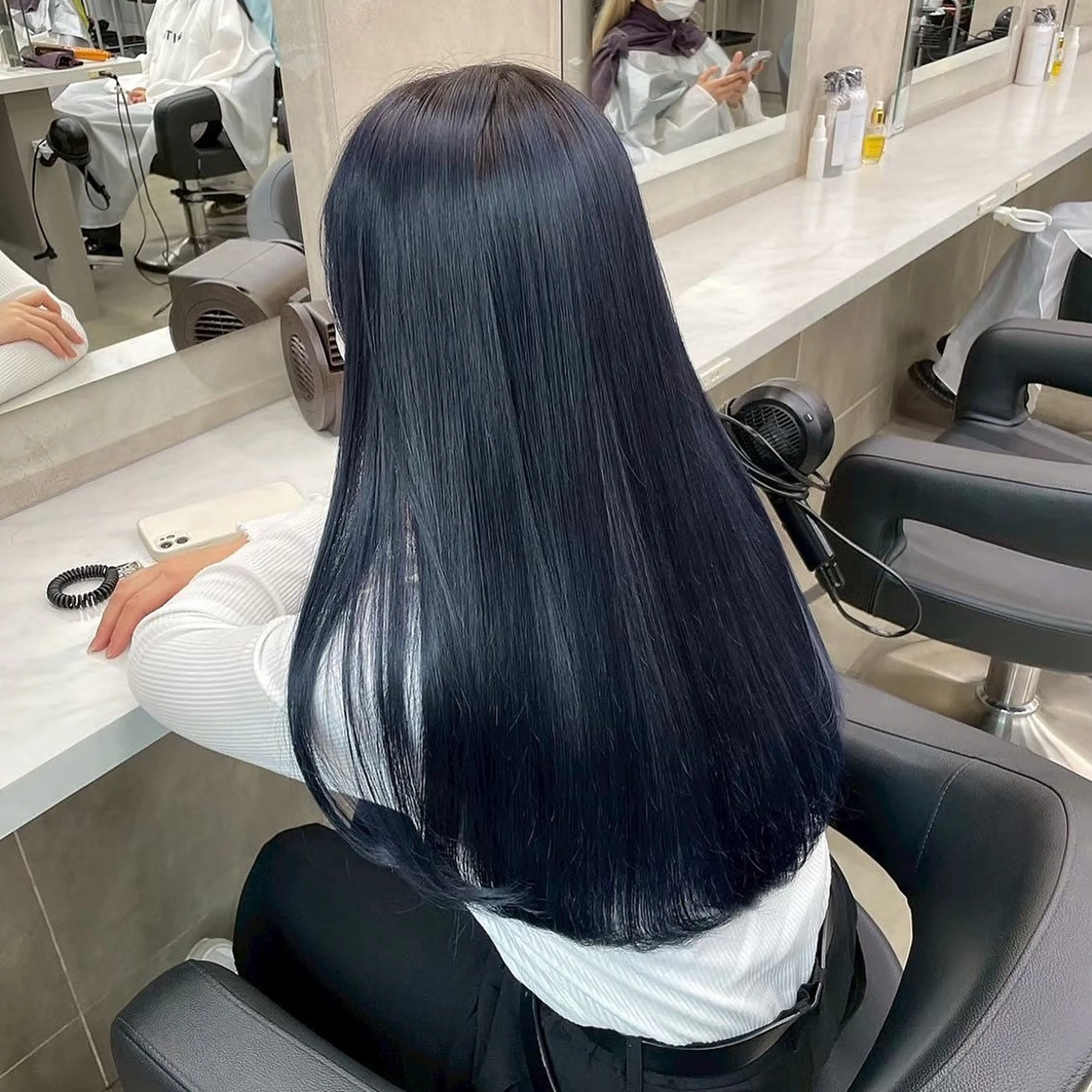 ロング カラー ヘアカラー トリートメント ヘッドスパ y2k✩︎⡱レイヤー ウルフ/オリーブ🍀のヘアスタイル