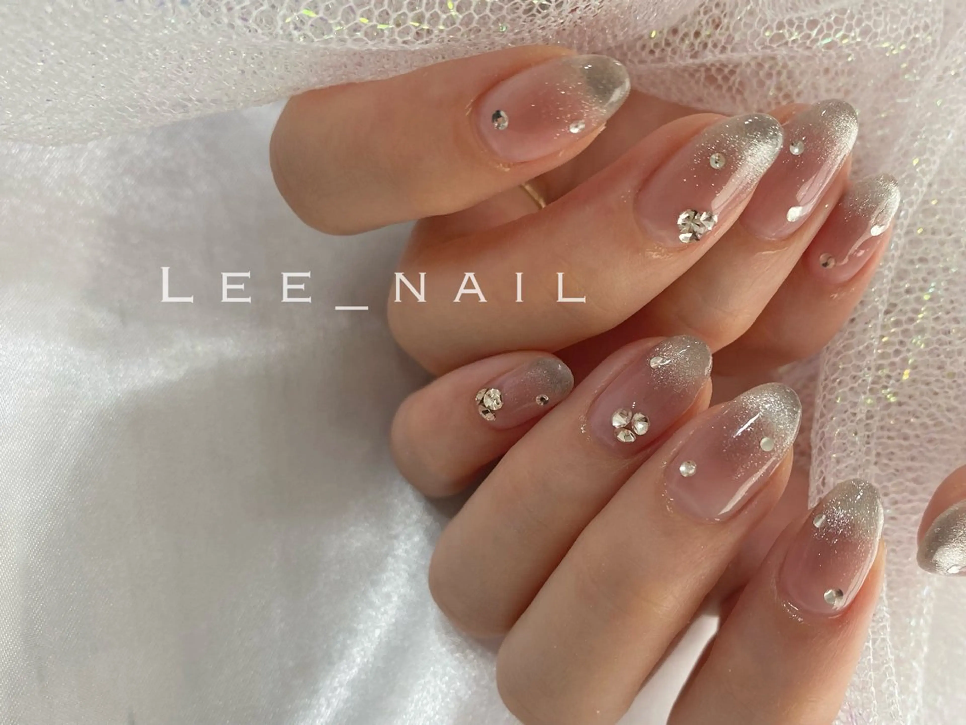 ネイル チークネイル マグネットネイル ハンドネイル Lee_ nailのネイルデザイン