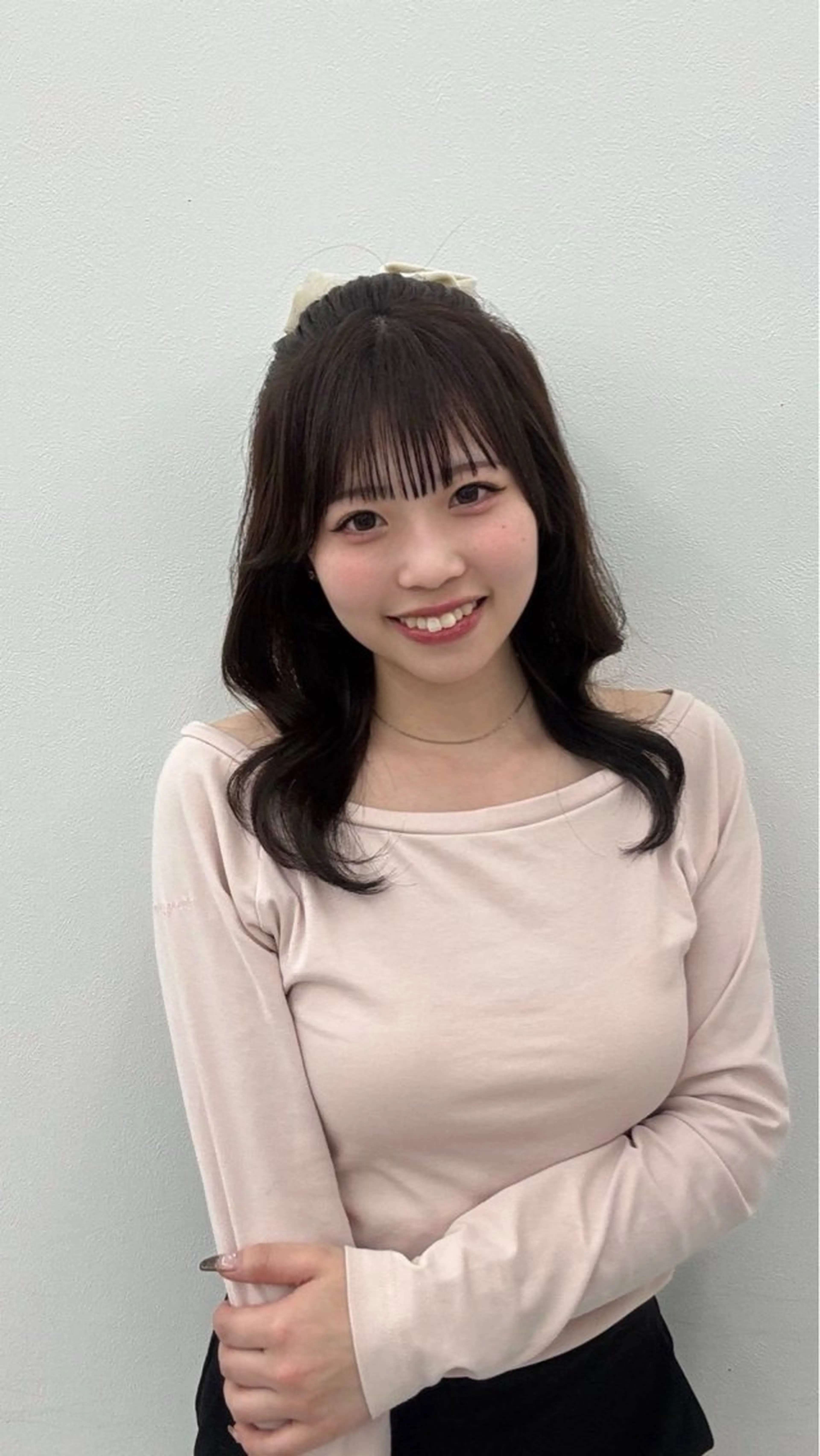 ミディアム カラー カット パーマ 藍斗｜透明感カラー /レイヤーのヘアスタイル