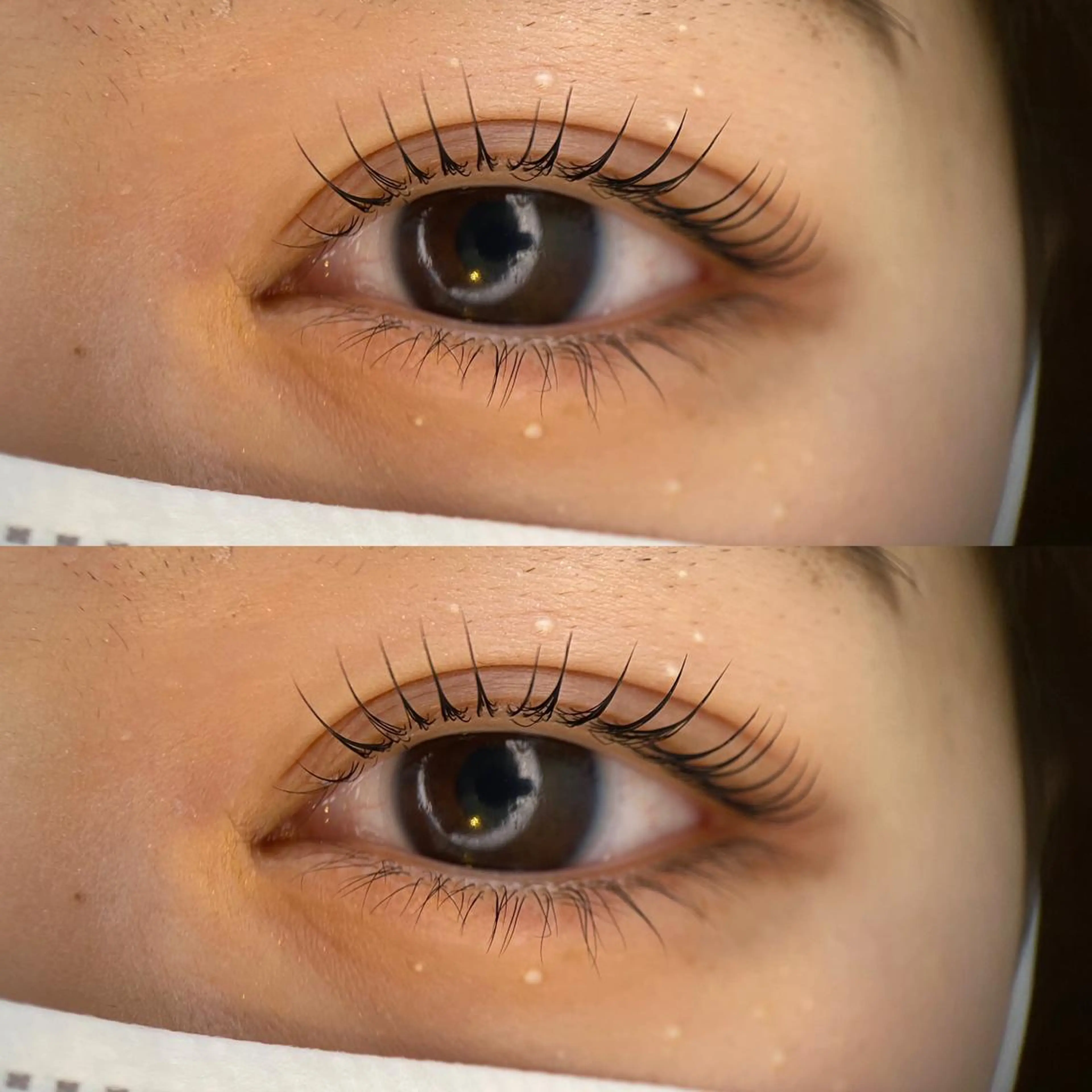 似合わせまつげパーマ🌷痛みにくい薬剤と補修トリートメント使用、ロッド約120種類ご用意✨束感仕上げ無料‼︎の写真