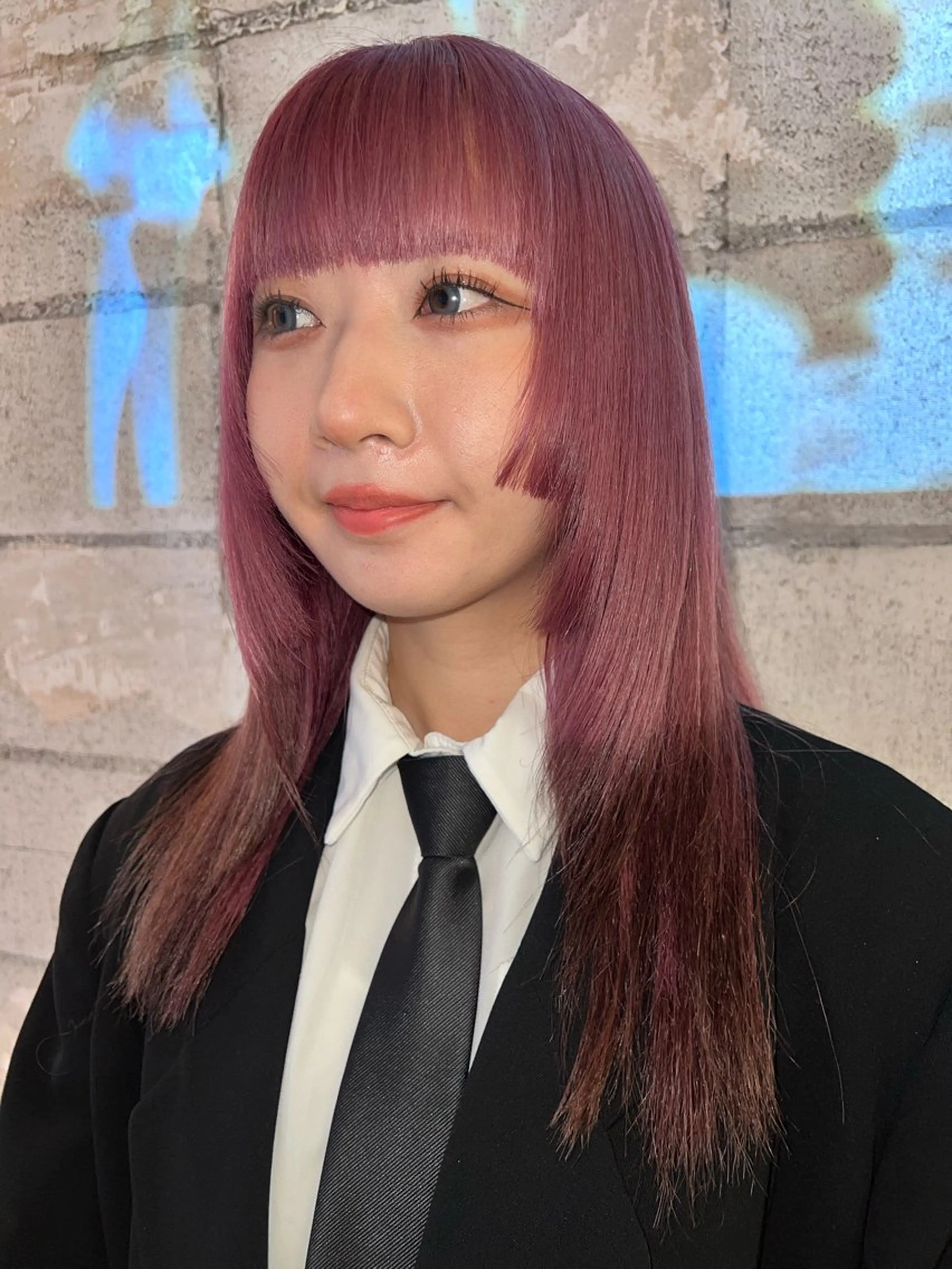 ロング カラー カット ヘアカラー haco＋所属・圧倒的デザイン力 店長🎨RENAのヘアスタイル