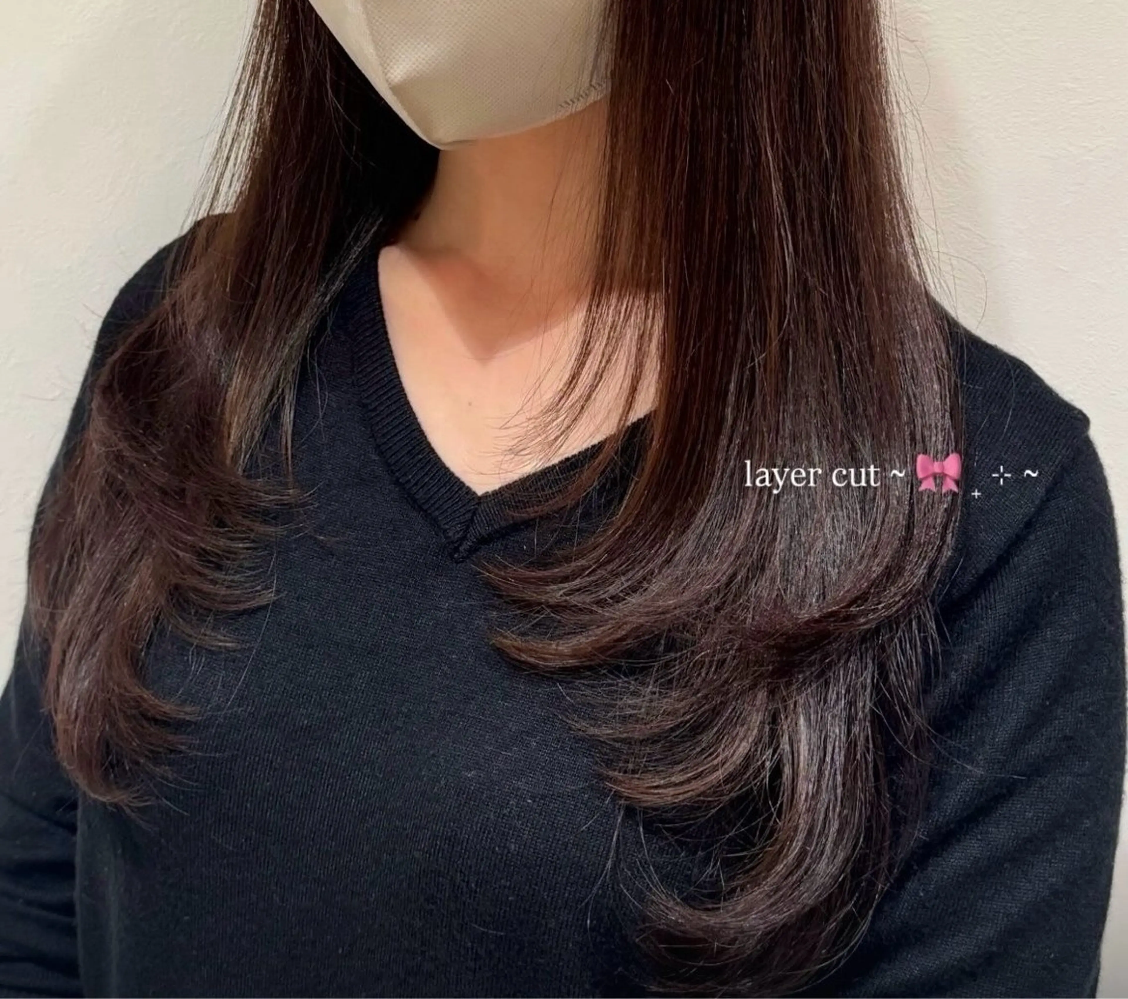 3月レイヤーカットモデルの写真