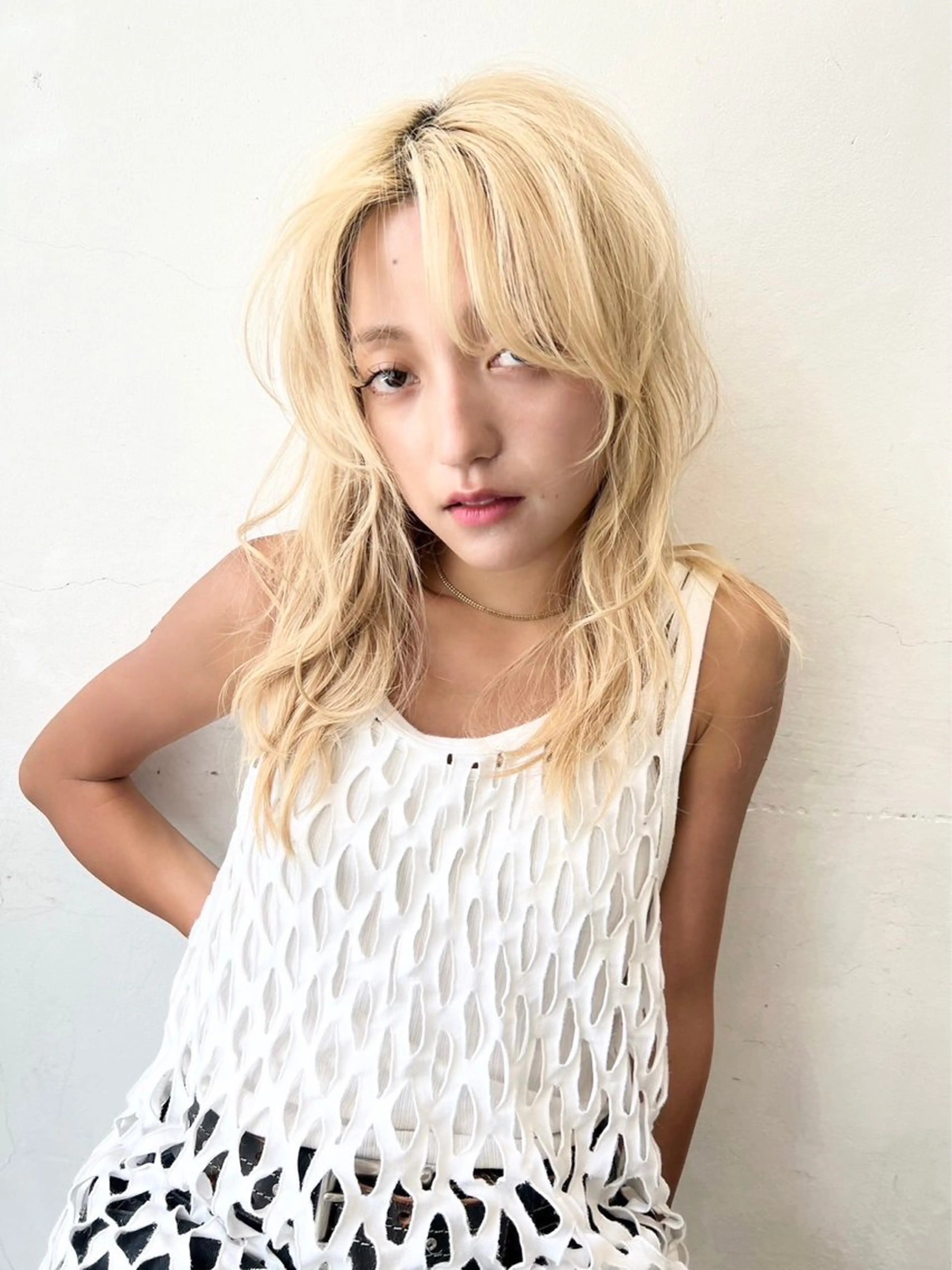 ミディアム カラー ベージュカラー ミルクティーベージュ ペールベージュ HARU//原宿🤍 リピート率NO.1のヘアスタイル