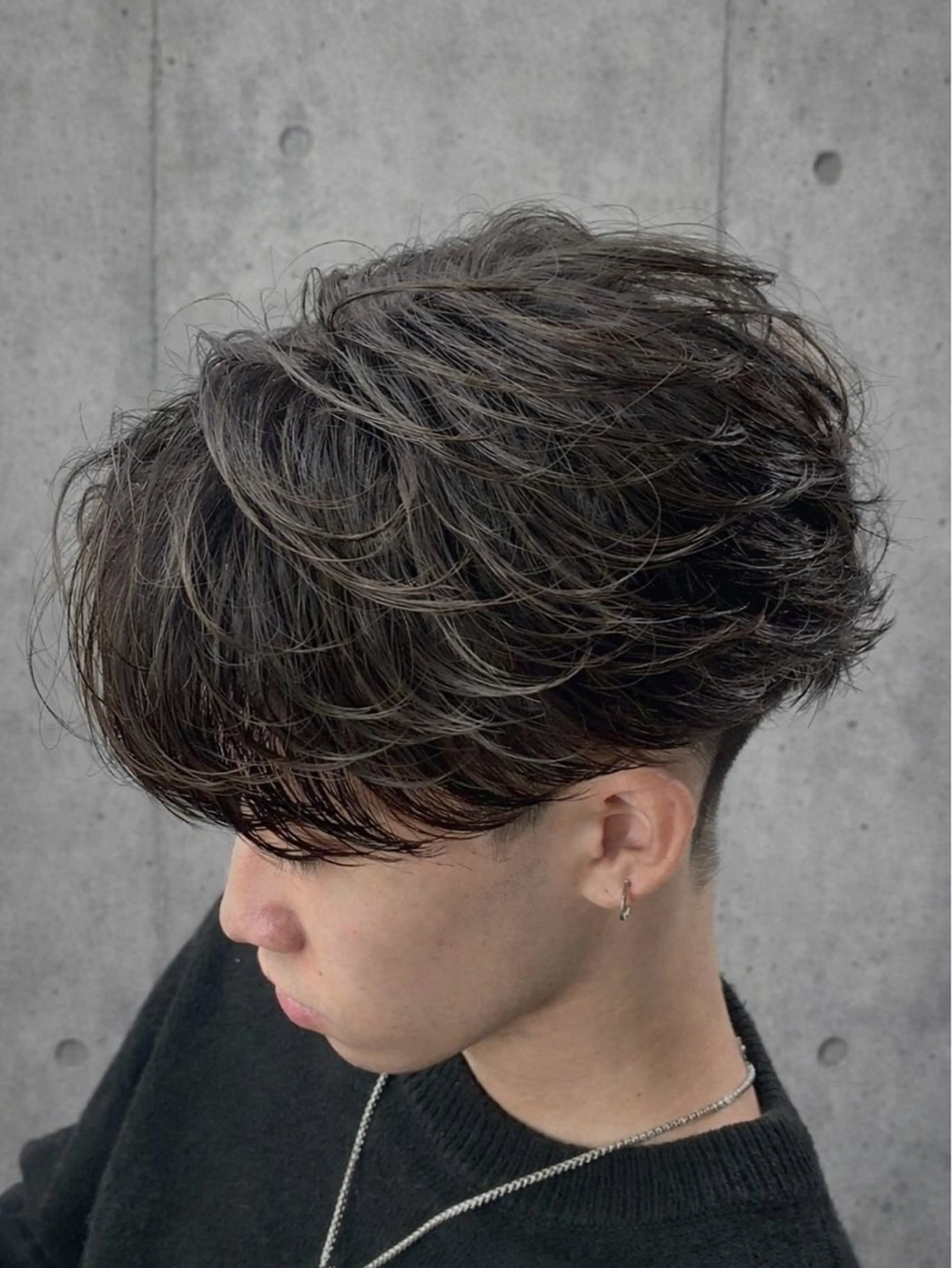ミディアム ヘアカラー トリートメント 🔥メンズパーマ🔥 ⚡️パーマの玄人⚡️のヘアスタイル