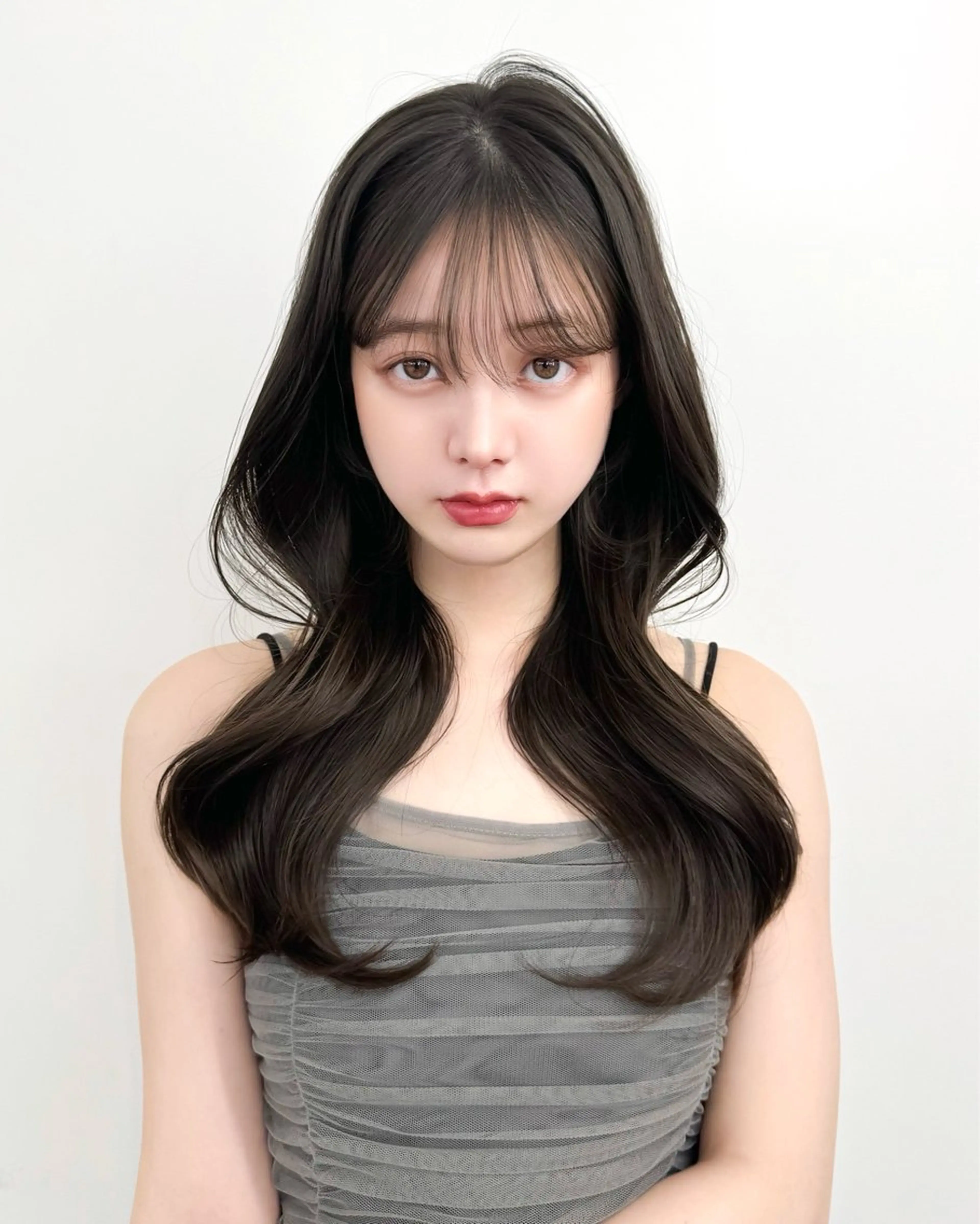 ロング カラー 韓国ヘア　紗希 🦋のヘアスタイル