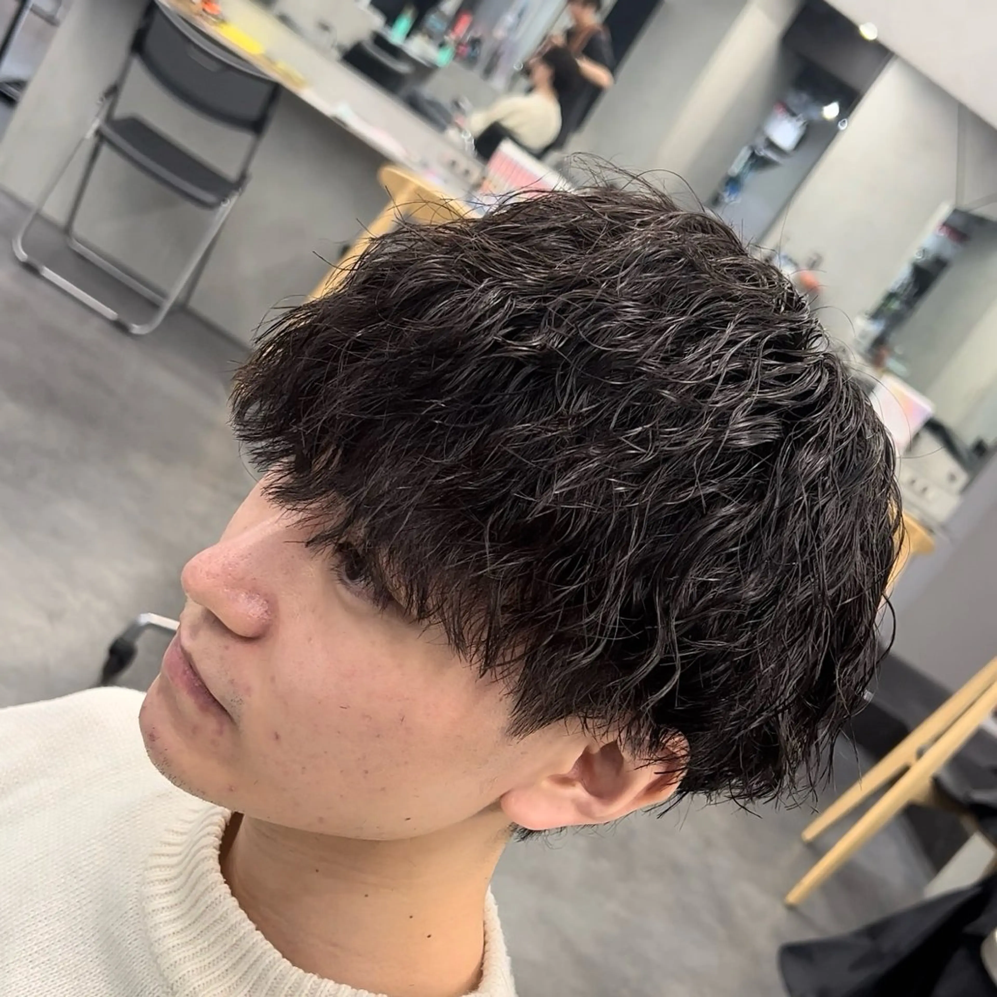 ショート パーマ メンズ メンズパーマ 松下 友希 【fifth】のヘアスタイル