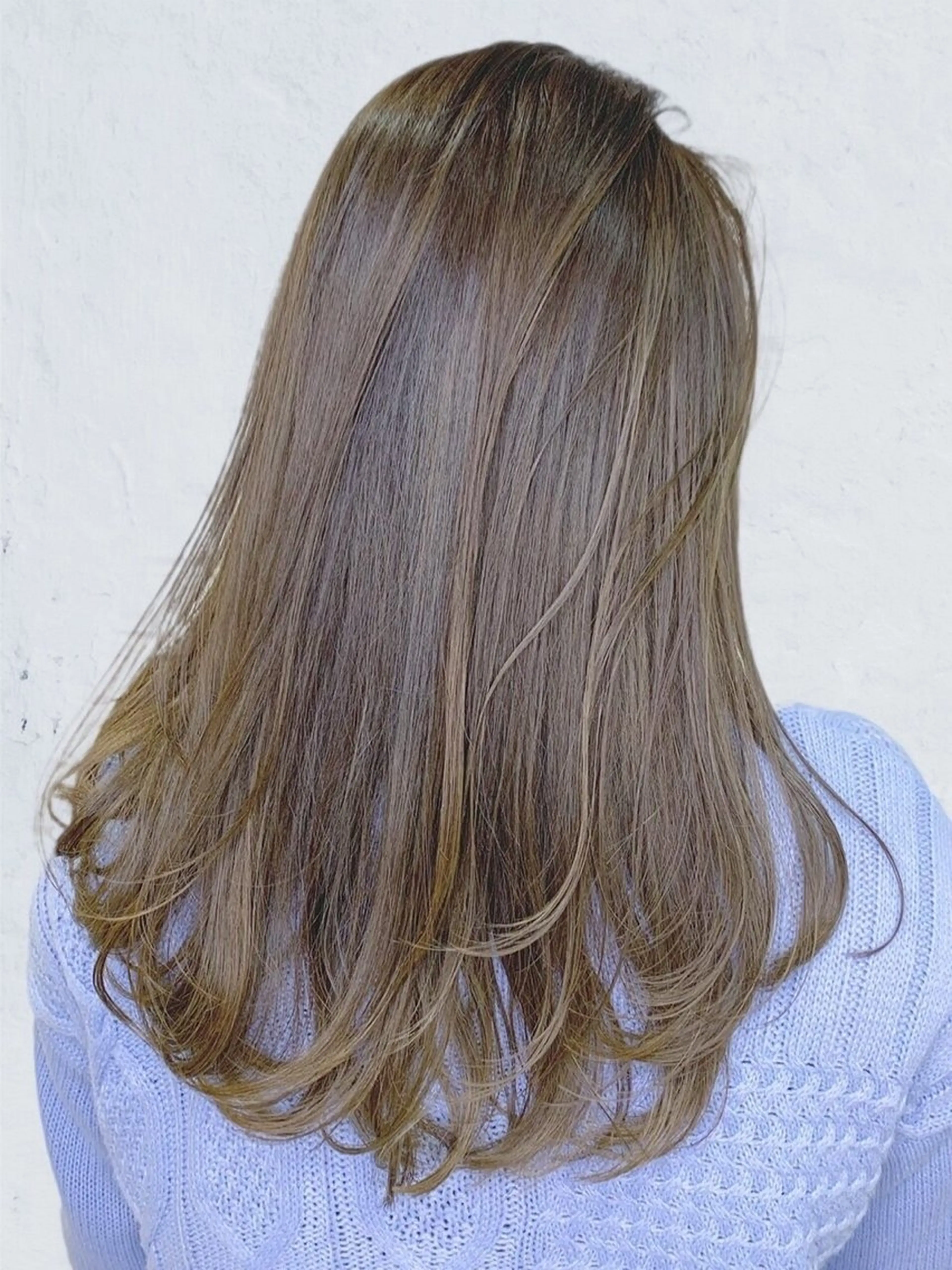 セミロング カラー ヘアアレンジ 髪質改善カラー🪞 美髪縮毛矯正🪞城のヘアスタイル