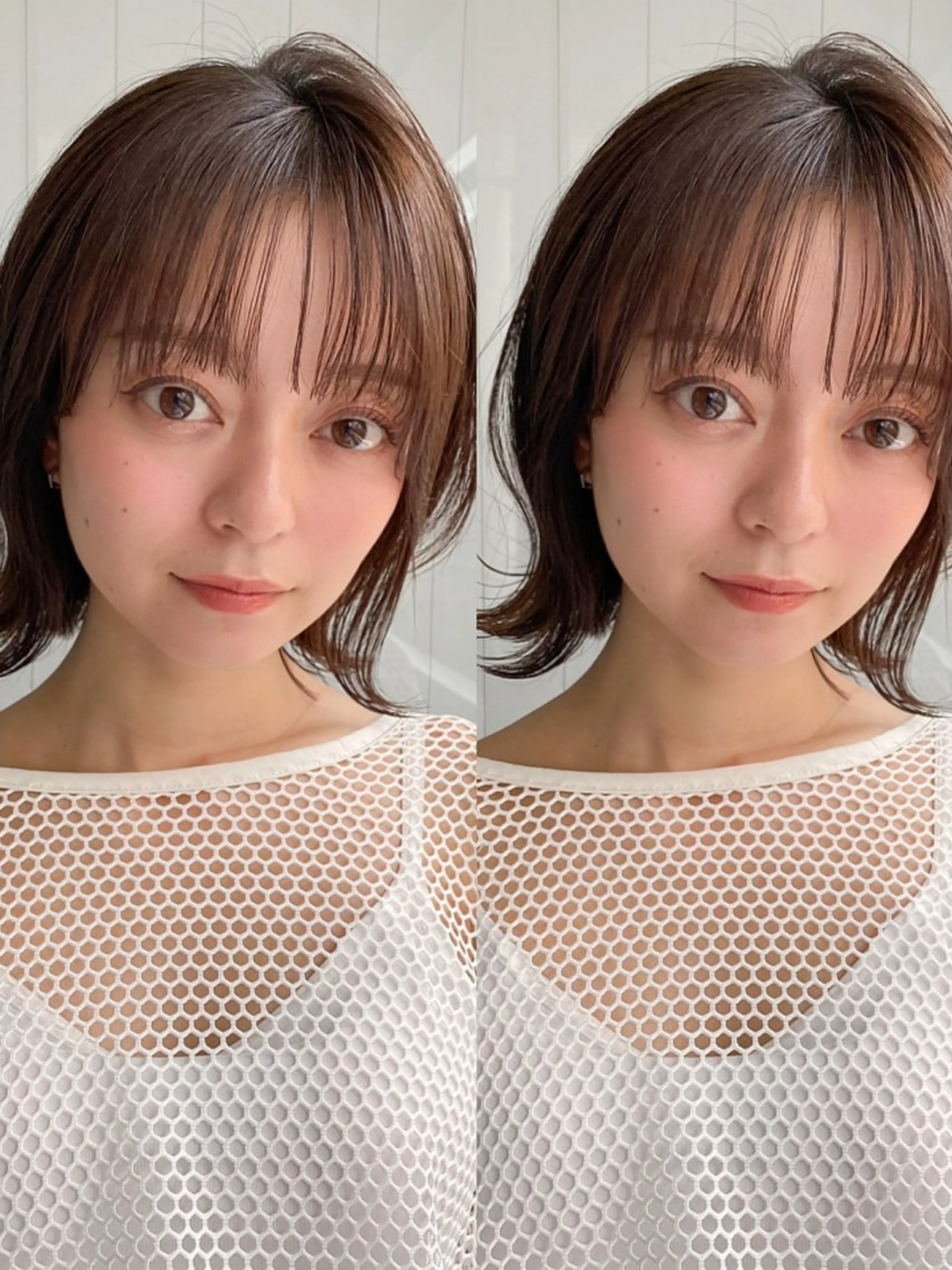 ミディアム カラー ボブ 外ハネヘア カット ヘアカラー トリートメント etora渋谷店所属・レイヤー×髪質改善✨ 渋谷/佐藤侑哉のヘアスタイル