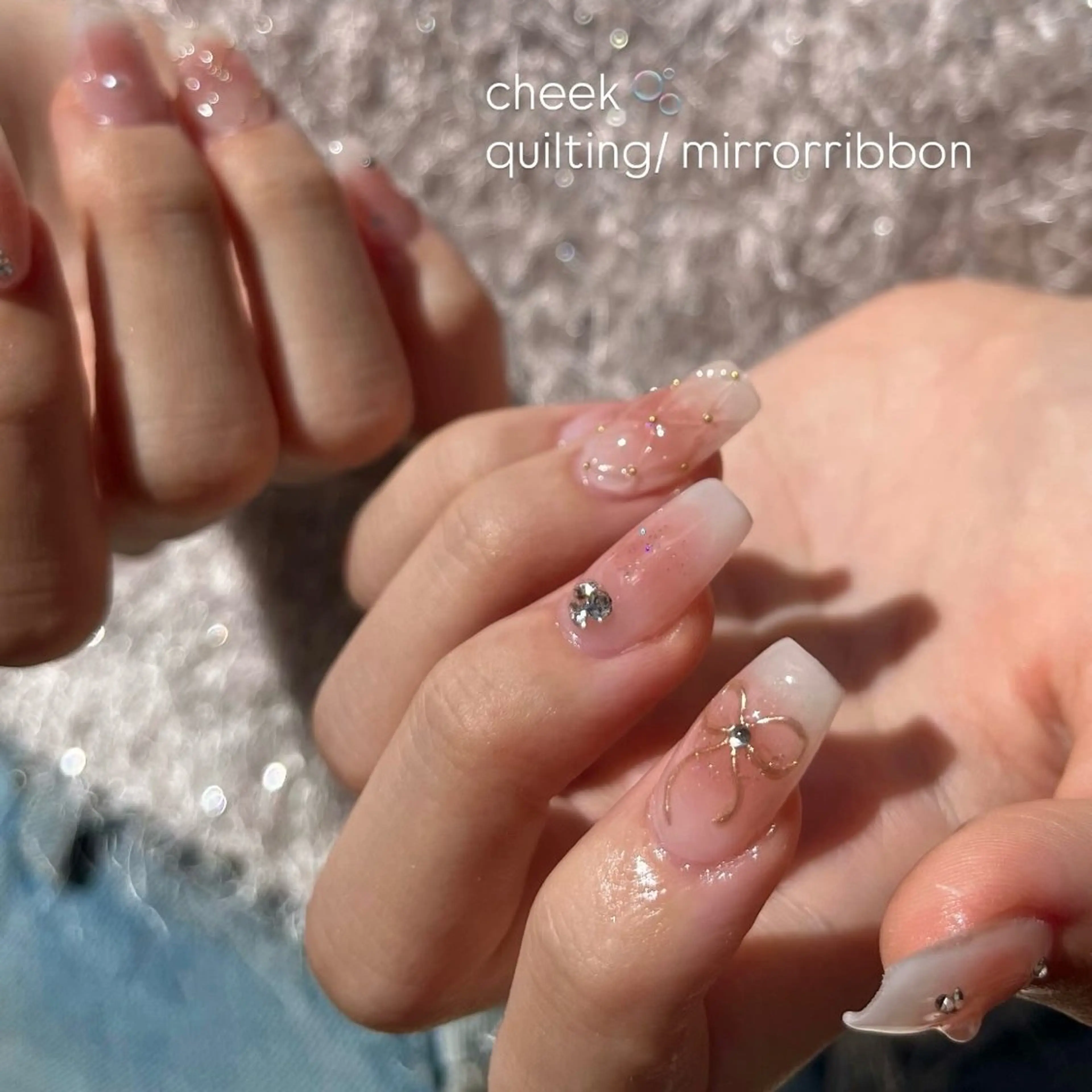 ネイル チークネイル ハンドネイル ballie／小野原 なつみのネイルデザイン