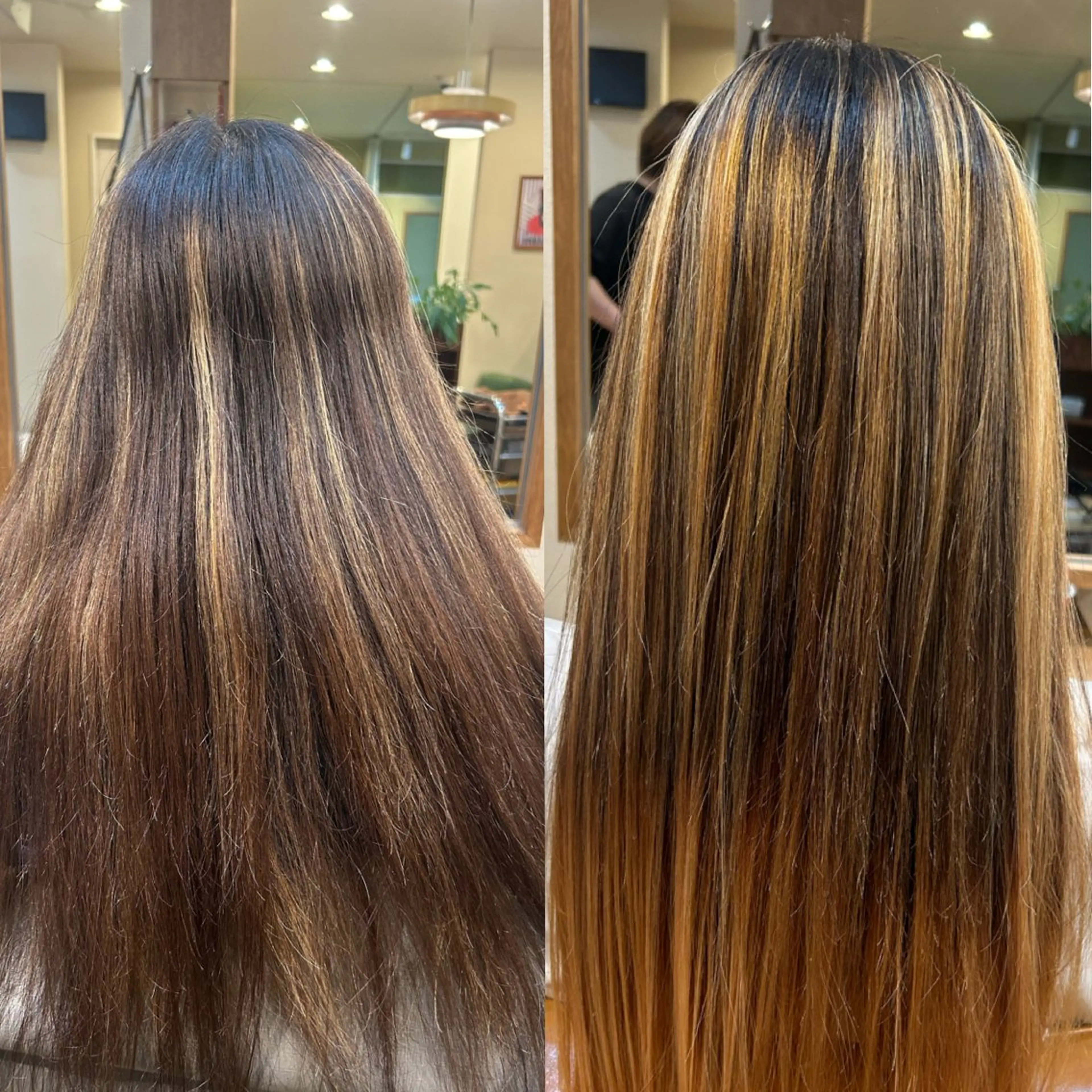 ロング ハイライト 宇野井 勝太のヘアスタイル