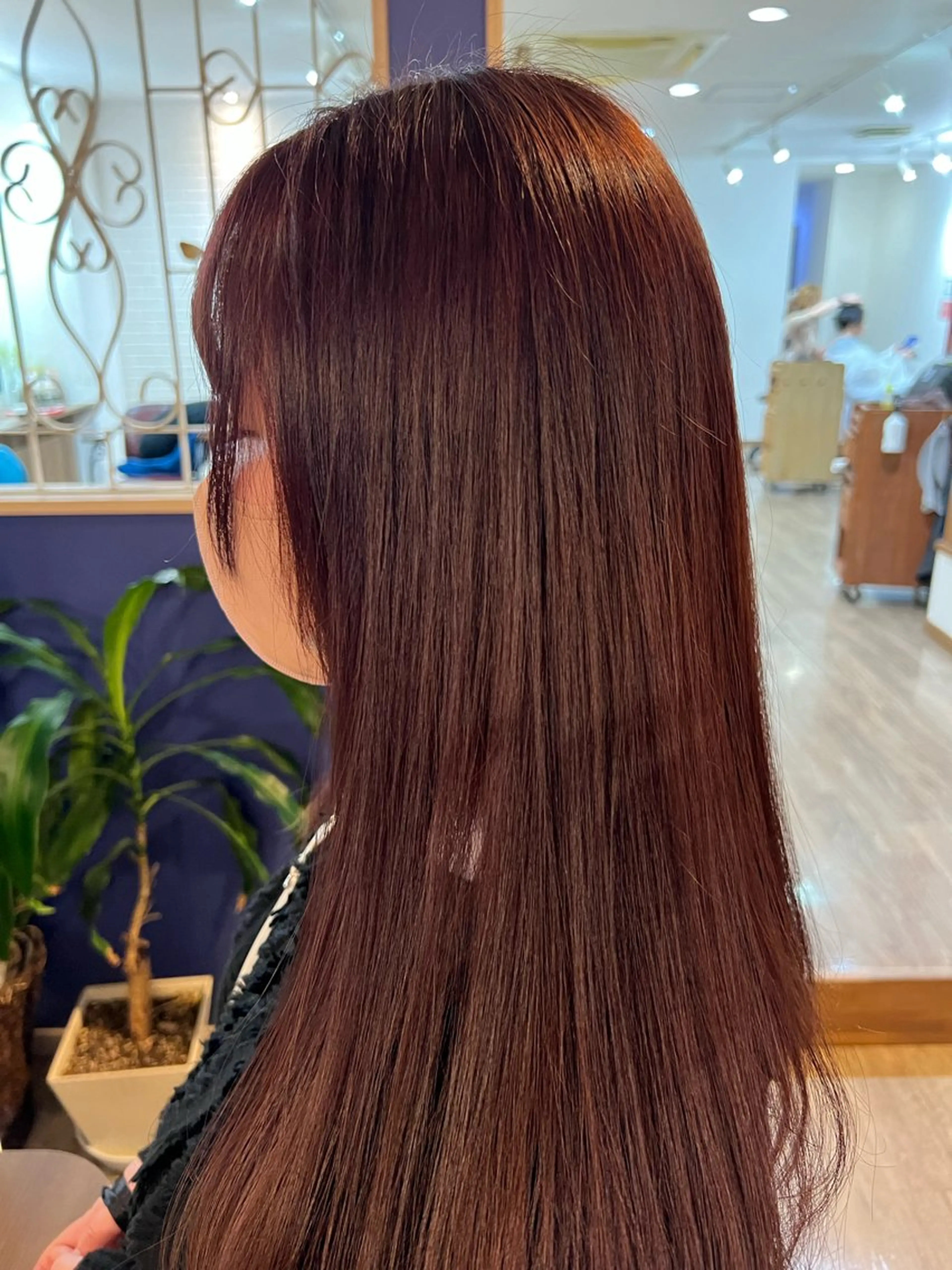 ロング カラー ブラウンカラー ピンクカラー ピンクブラウン アヤノ 🤍のヘアスタイル