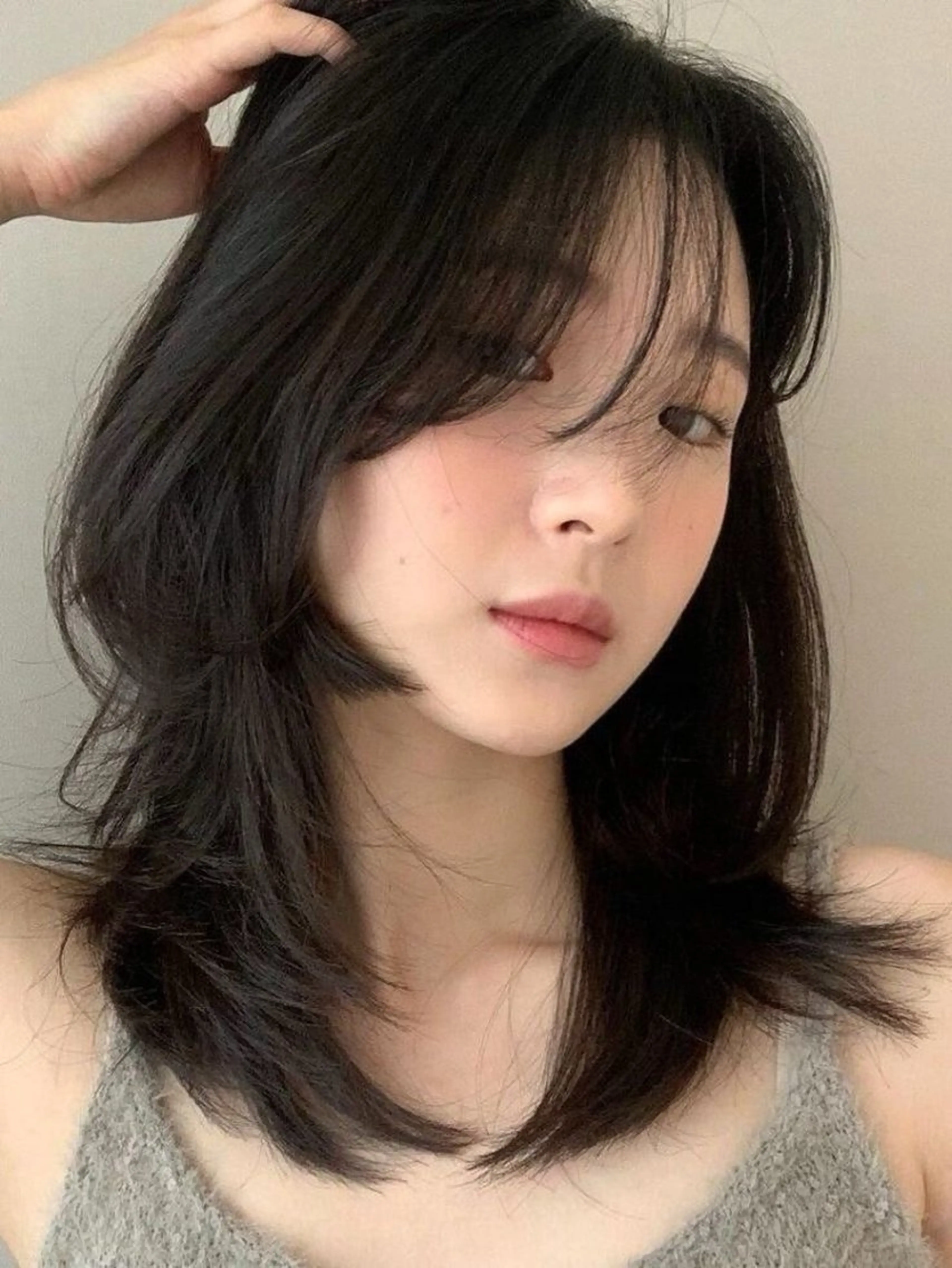 セミロング カラー カット ヘアカラー トリートメント 表参道🌿赤み消し カラー/チナツのヘアスタイル