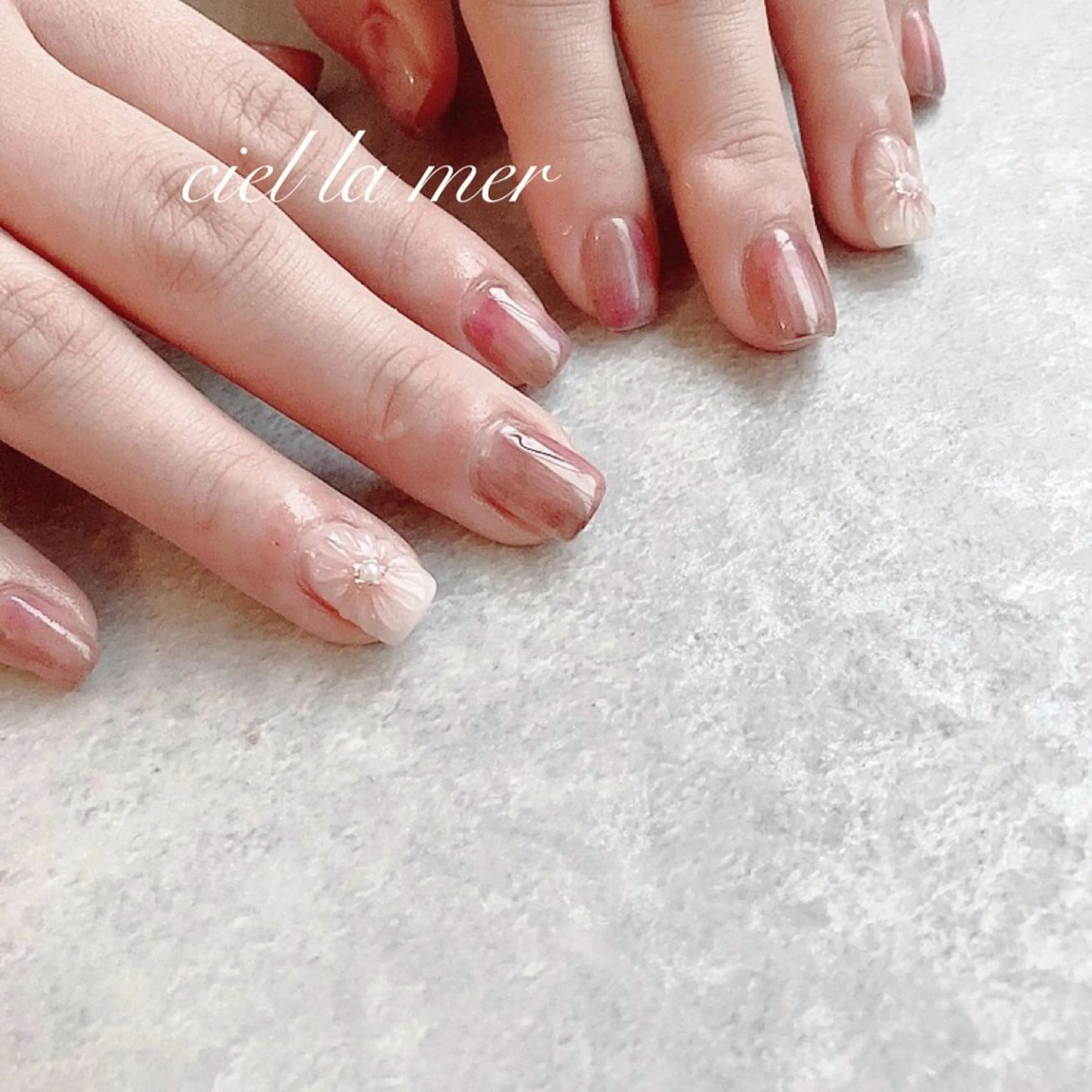 ネイル ハンドネイル フットネイル ciel la merのネイルデザイン
