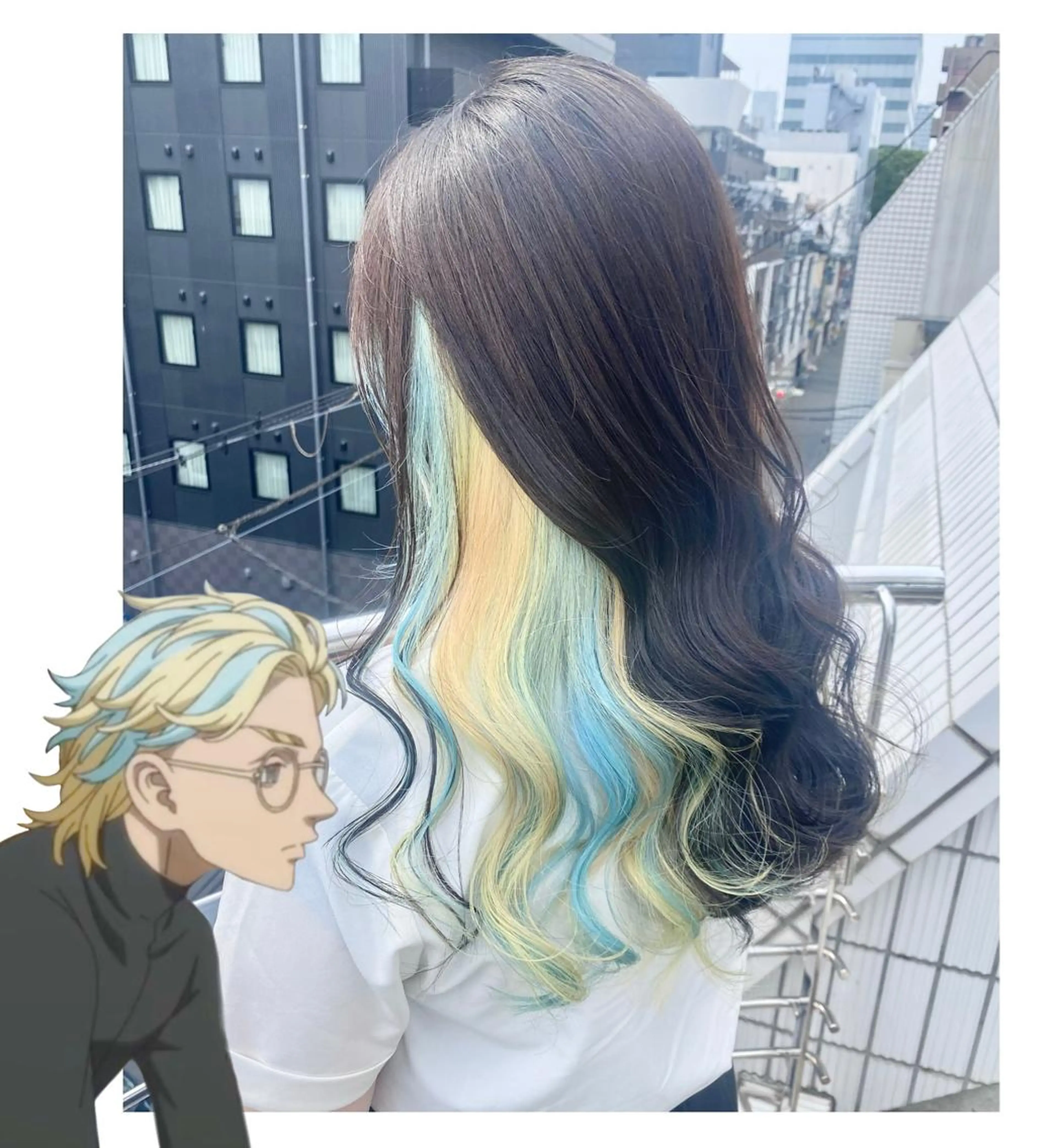 セミロング カラー TSUNO🦖 派手髪/オタク美容師のヘアスタイル