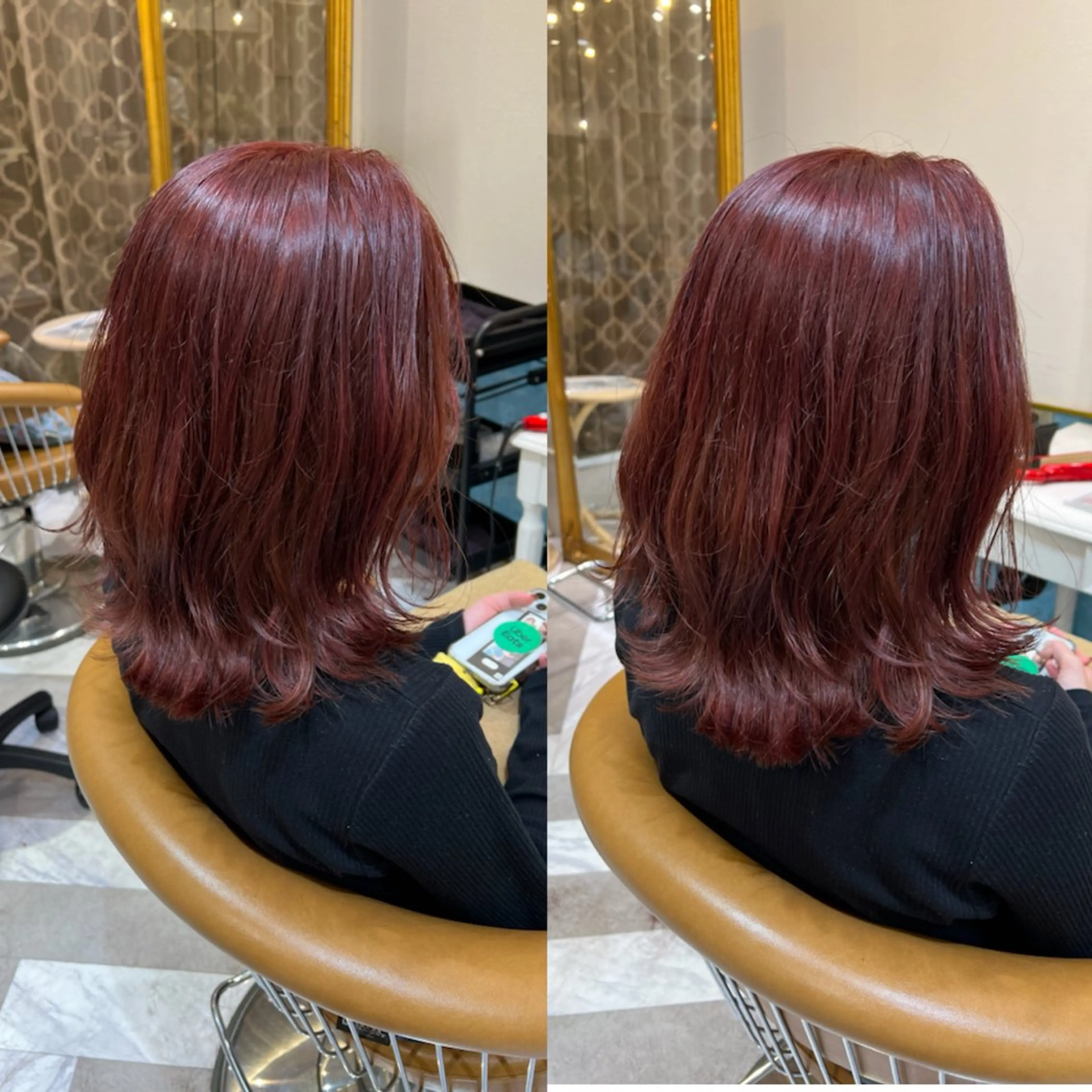 ミディアム 縮毛矯正 カット ヘアカラー 縮毛矯正 トリートメント ‎🤍レイヤー/ 縮毛矯正🖤菊池瑛士のヘアスタイル